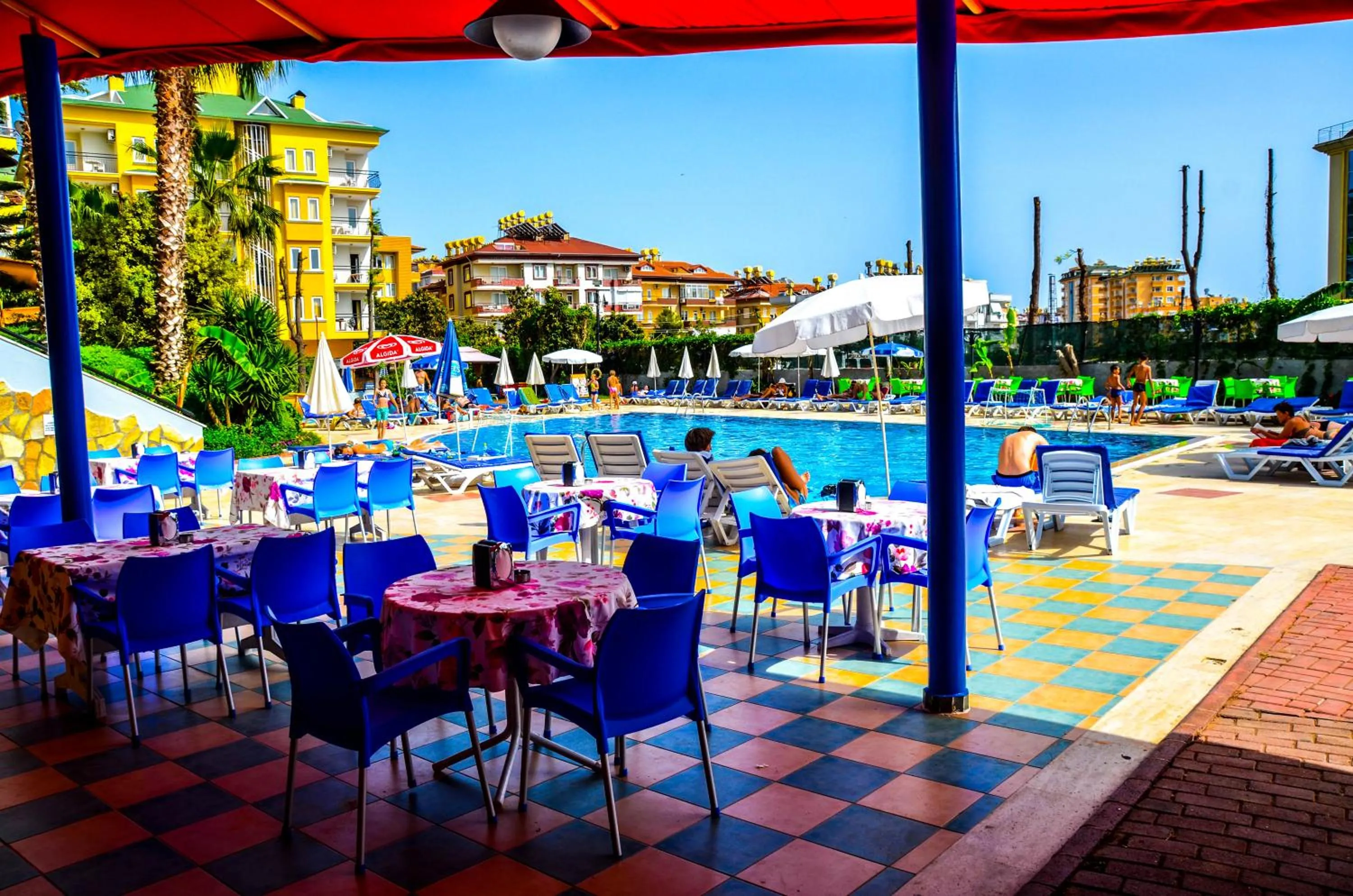 Pool view in Ark Apart and Suite Hotel