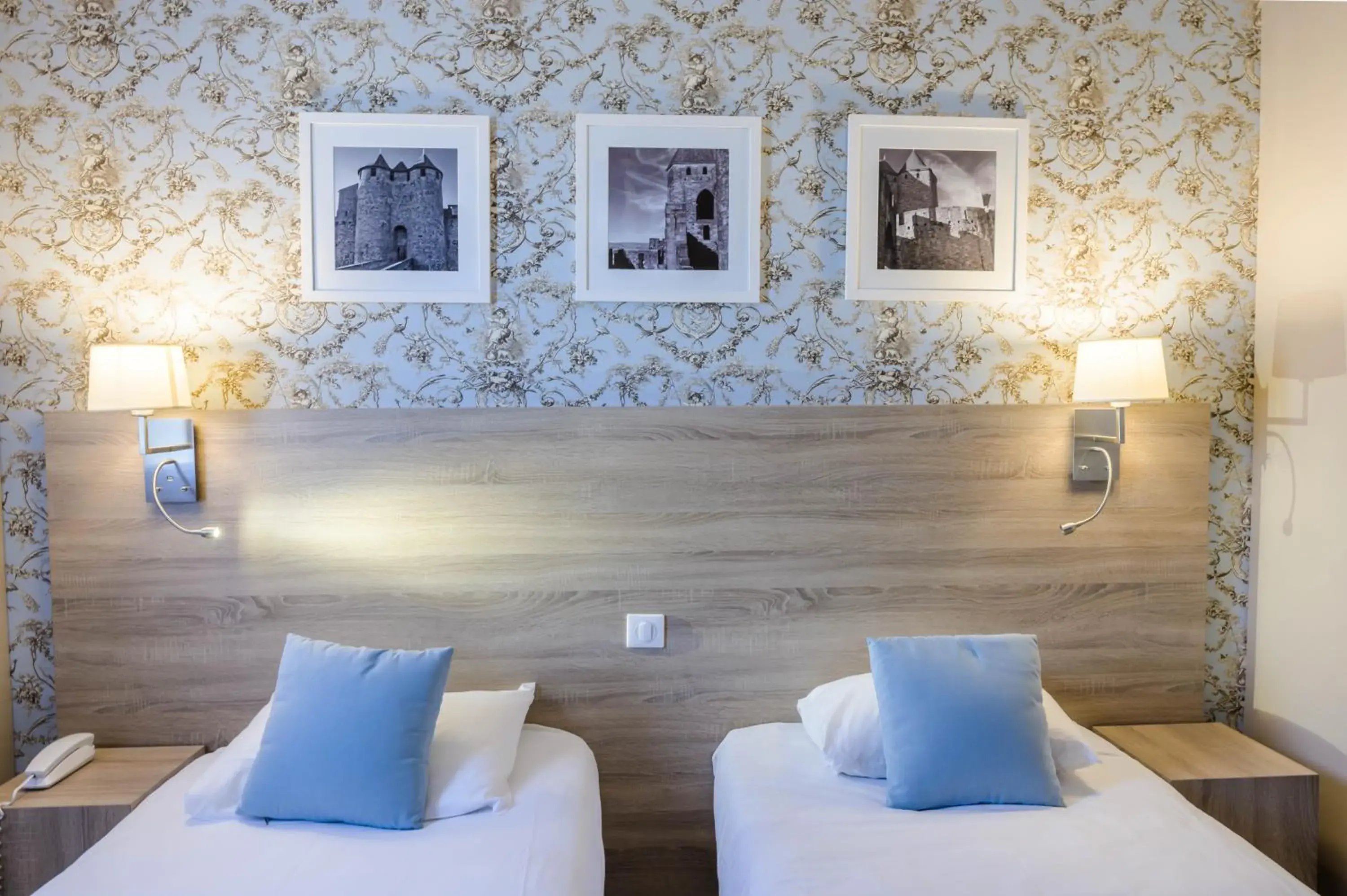 Twin Room in Hôtel l'Aragon Twin Room in Hôtel l'Aragon