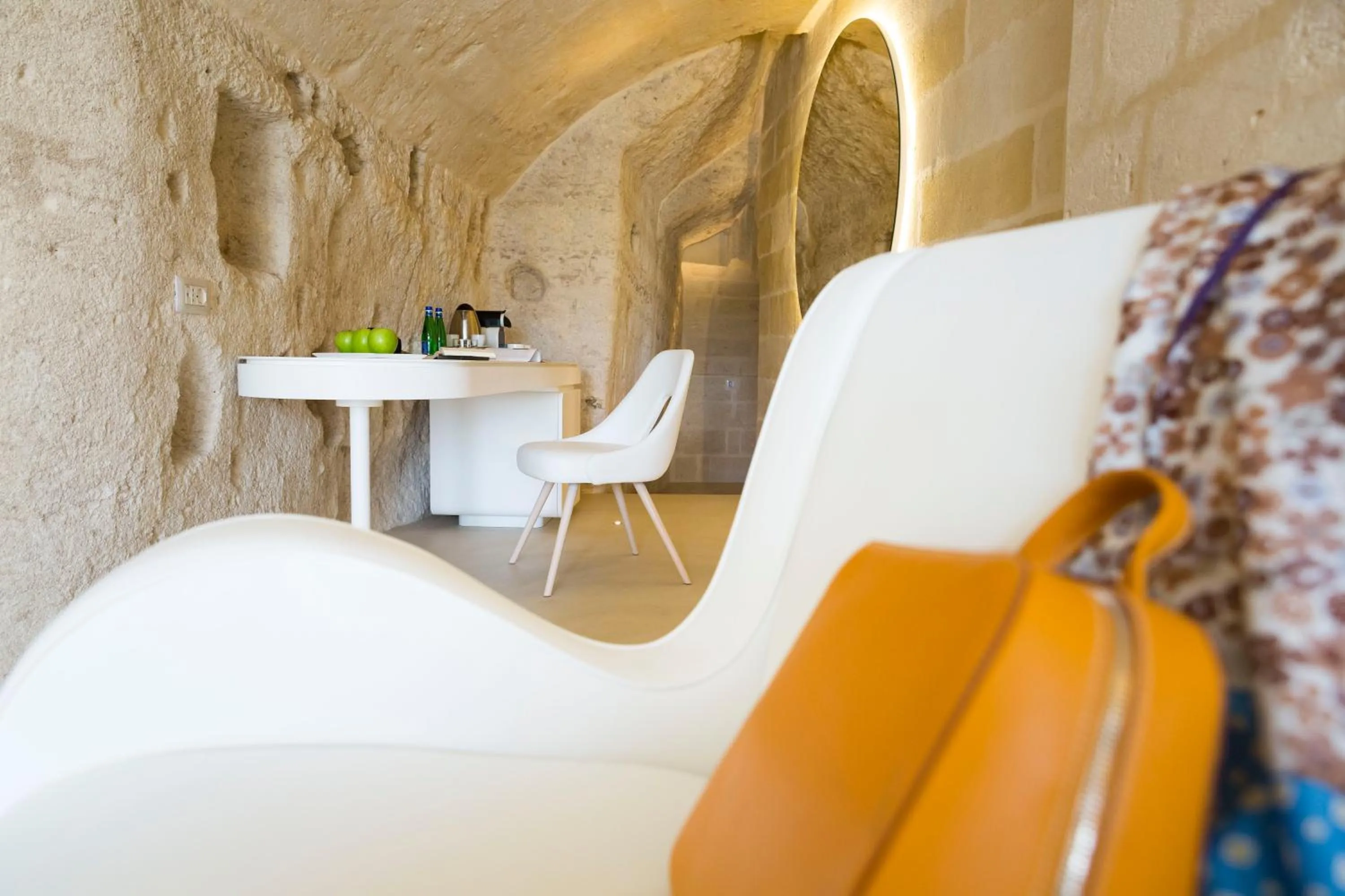 Bed in Aquatio Cave Luxury Hotel & SPA