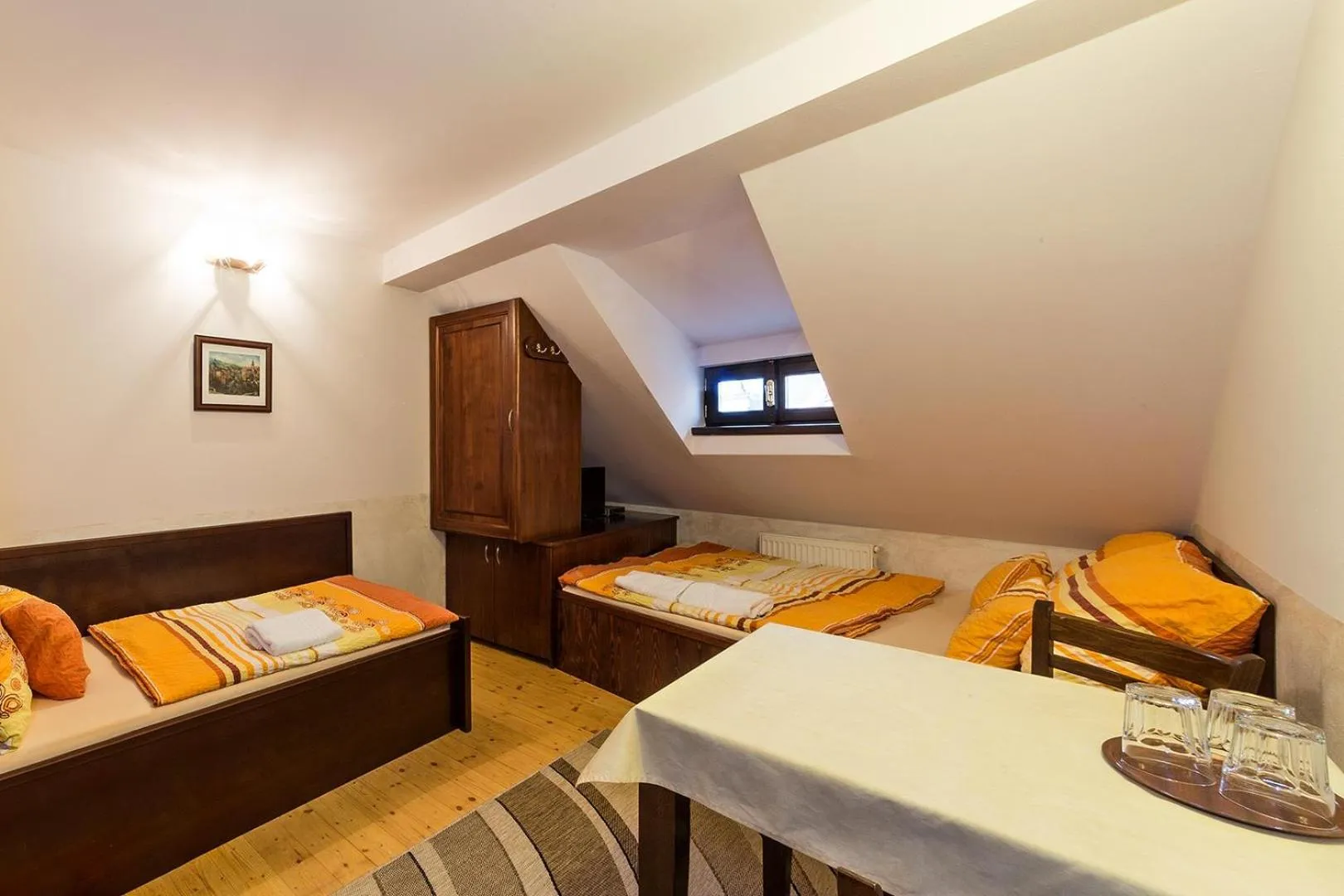 Living room, Bed in Ubytování Zámecké Schody