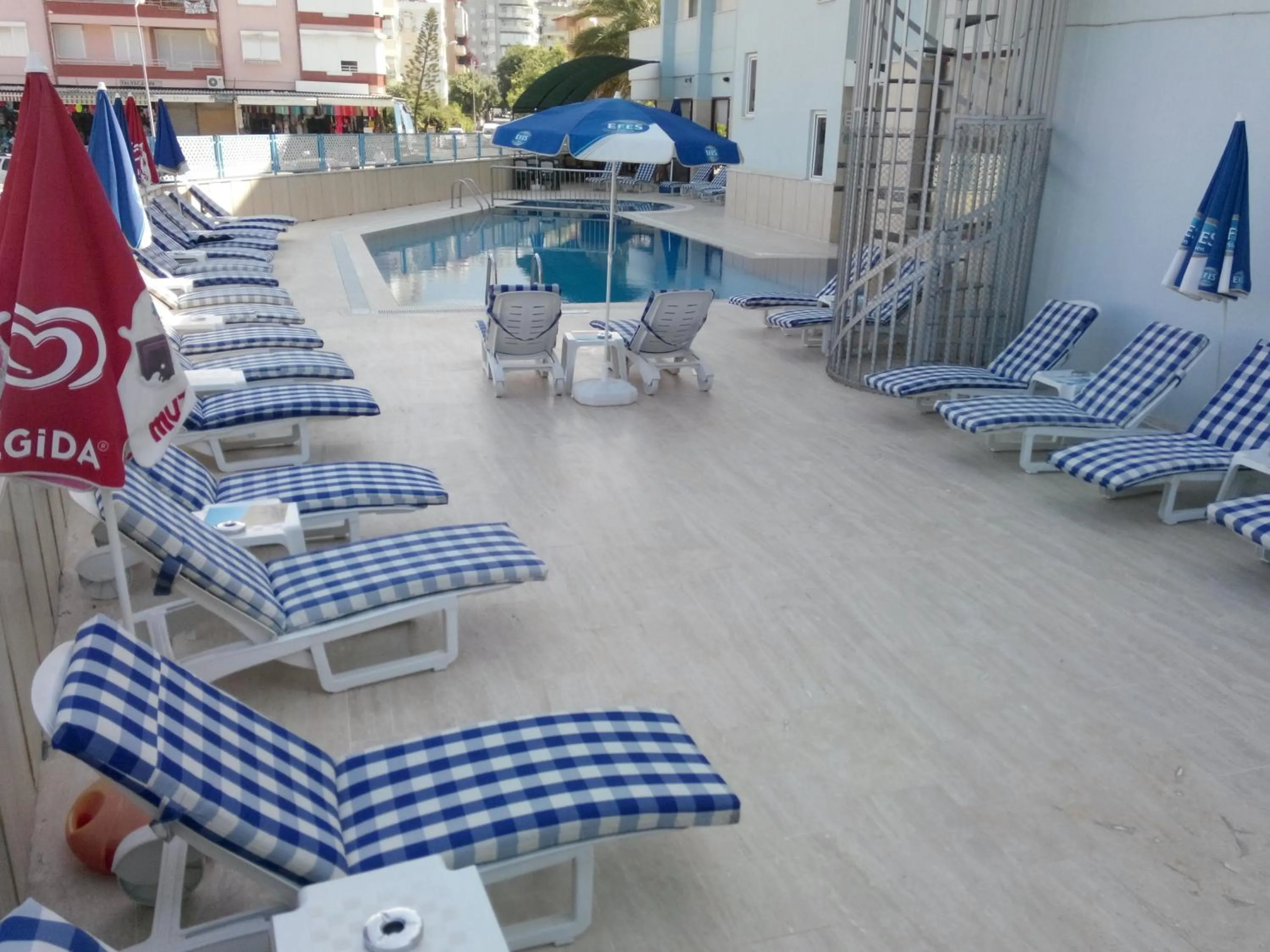 Swimming pool in Sailor Apart Hotel