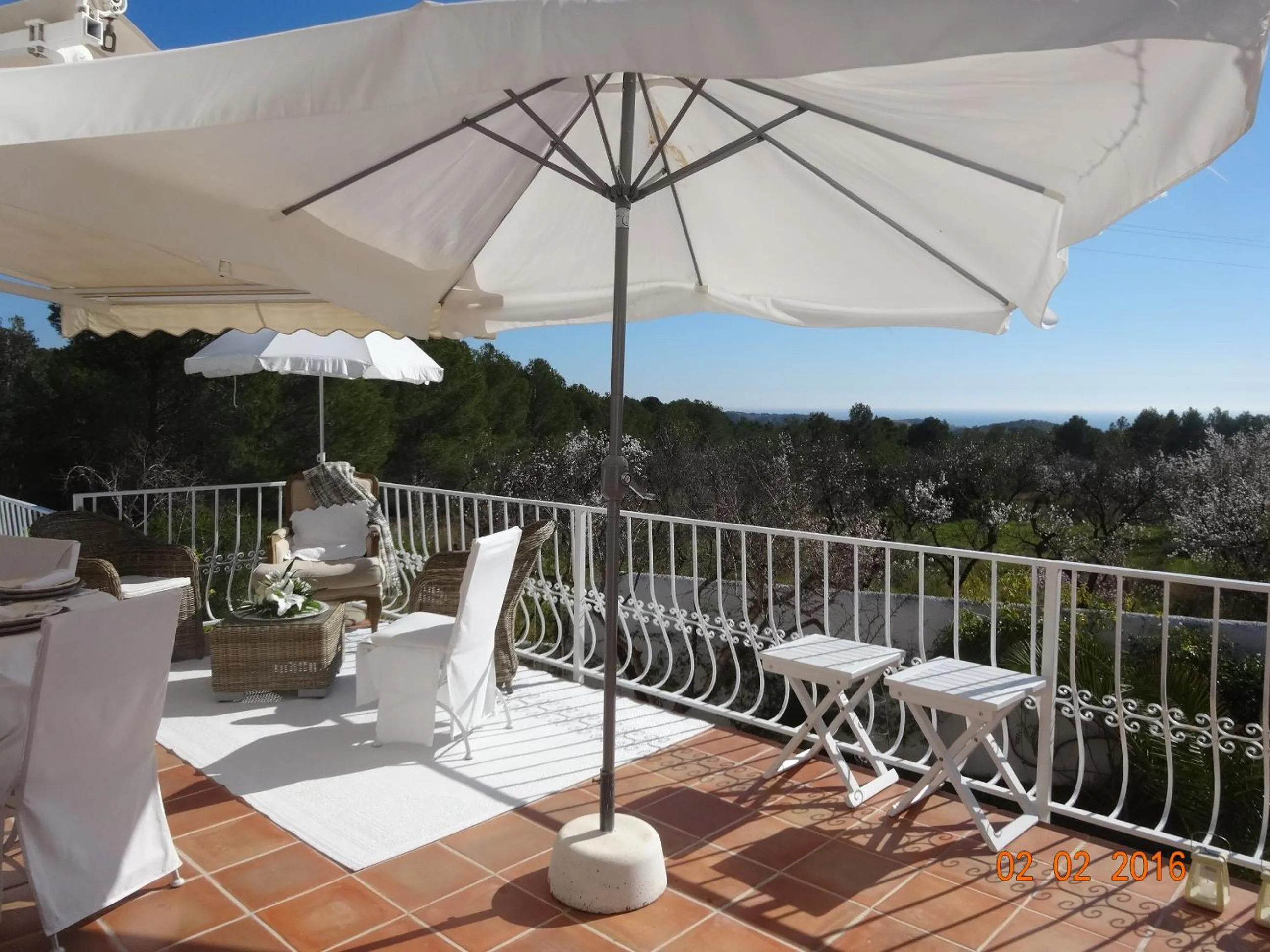 Garden view in Casa Blanca