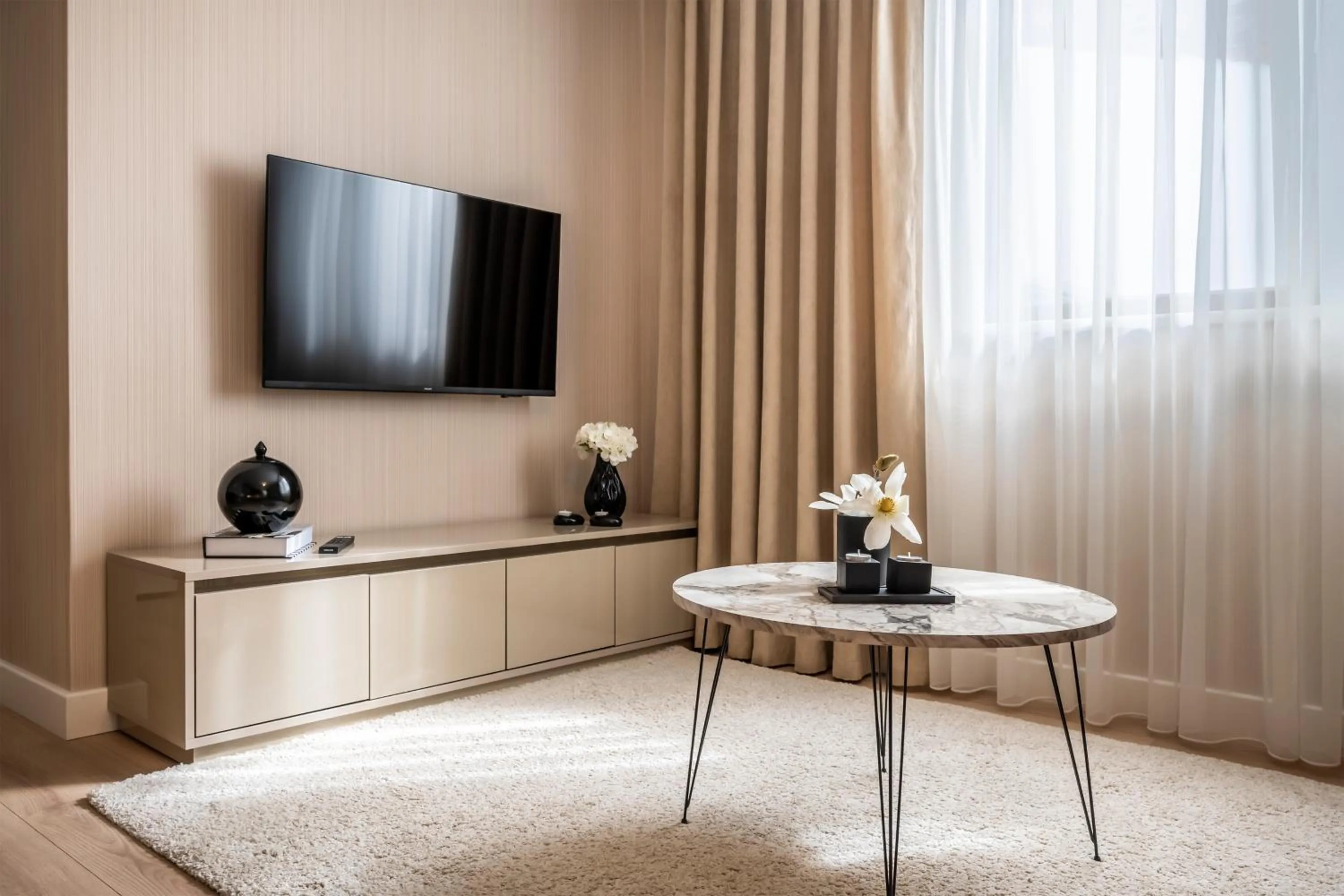 Living room in Çırağan Apart Bosphorus