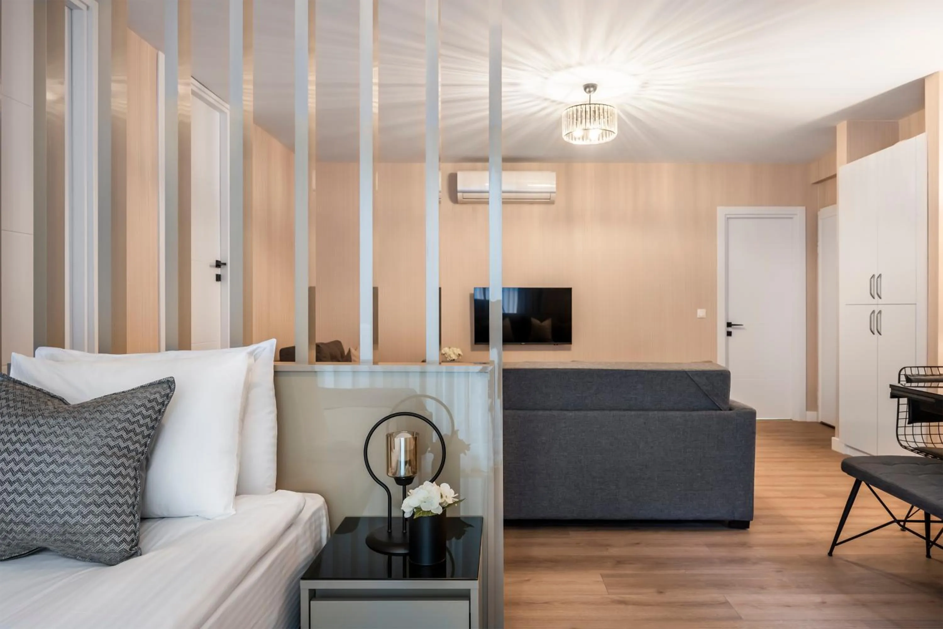 Bed in Çırağan Apart Bosphorus