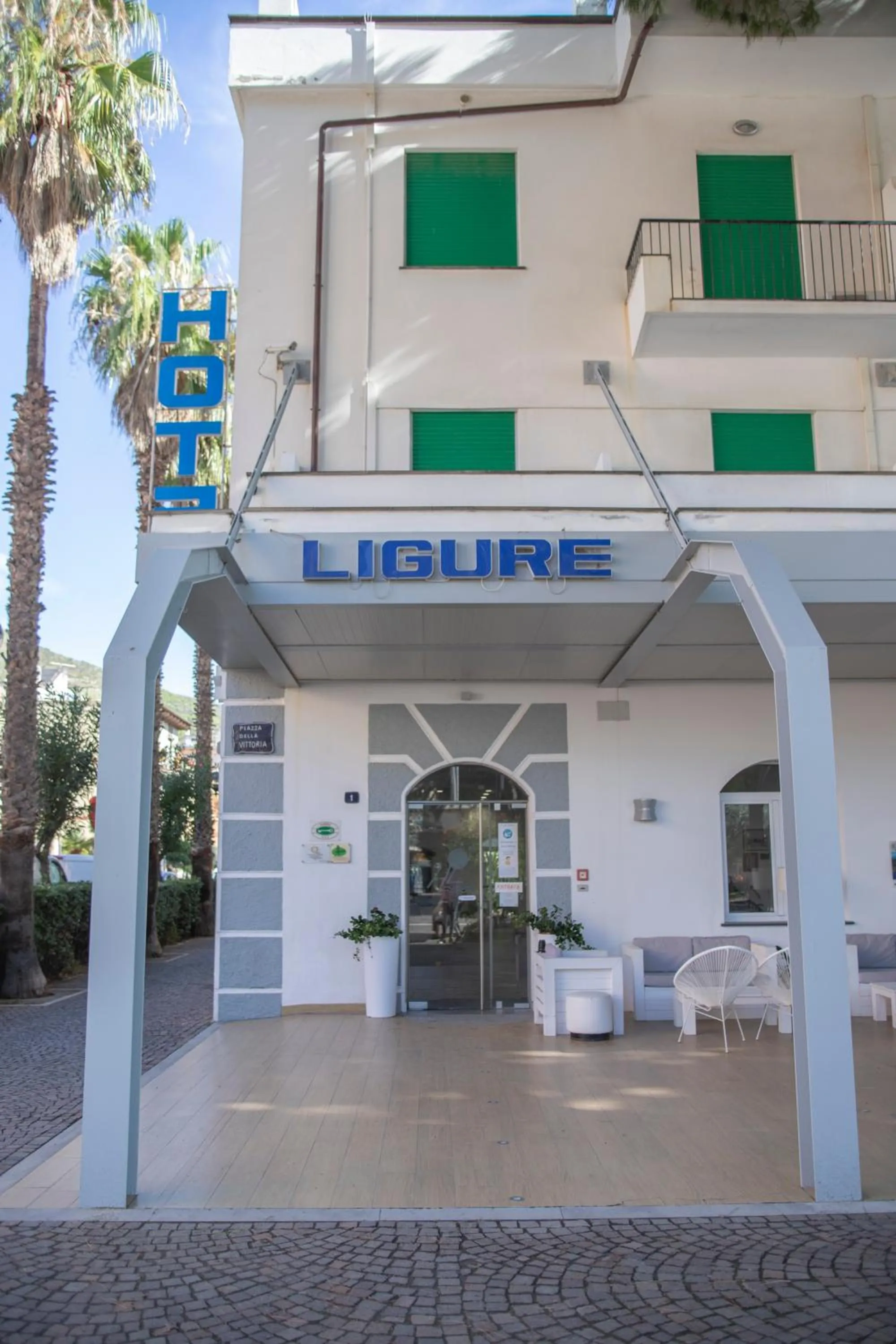 Facade/entrance in Hotel Ligure