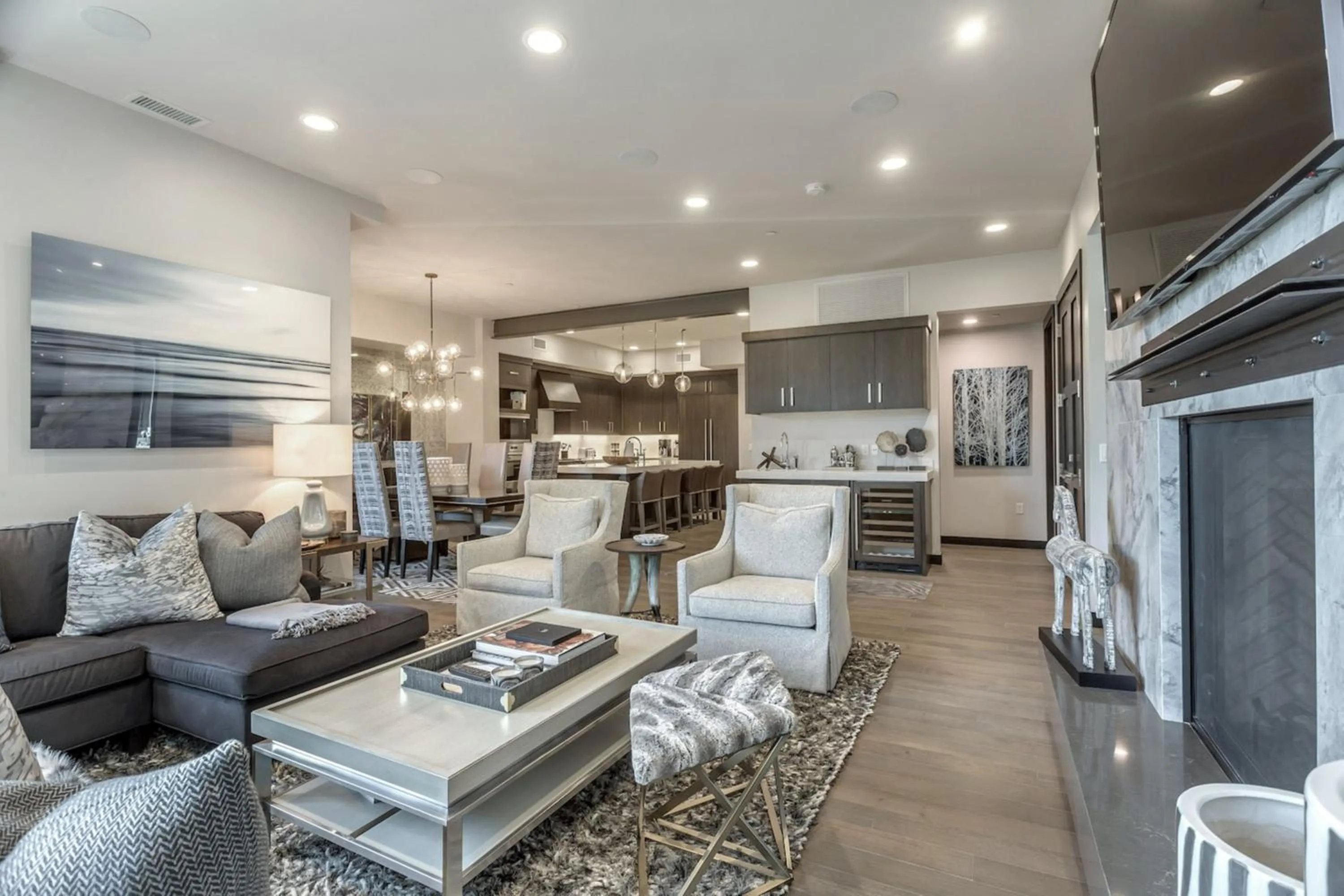 Living room in Stein Eriksen Residences