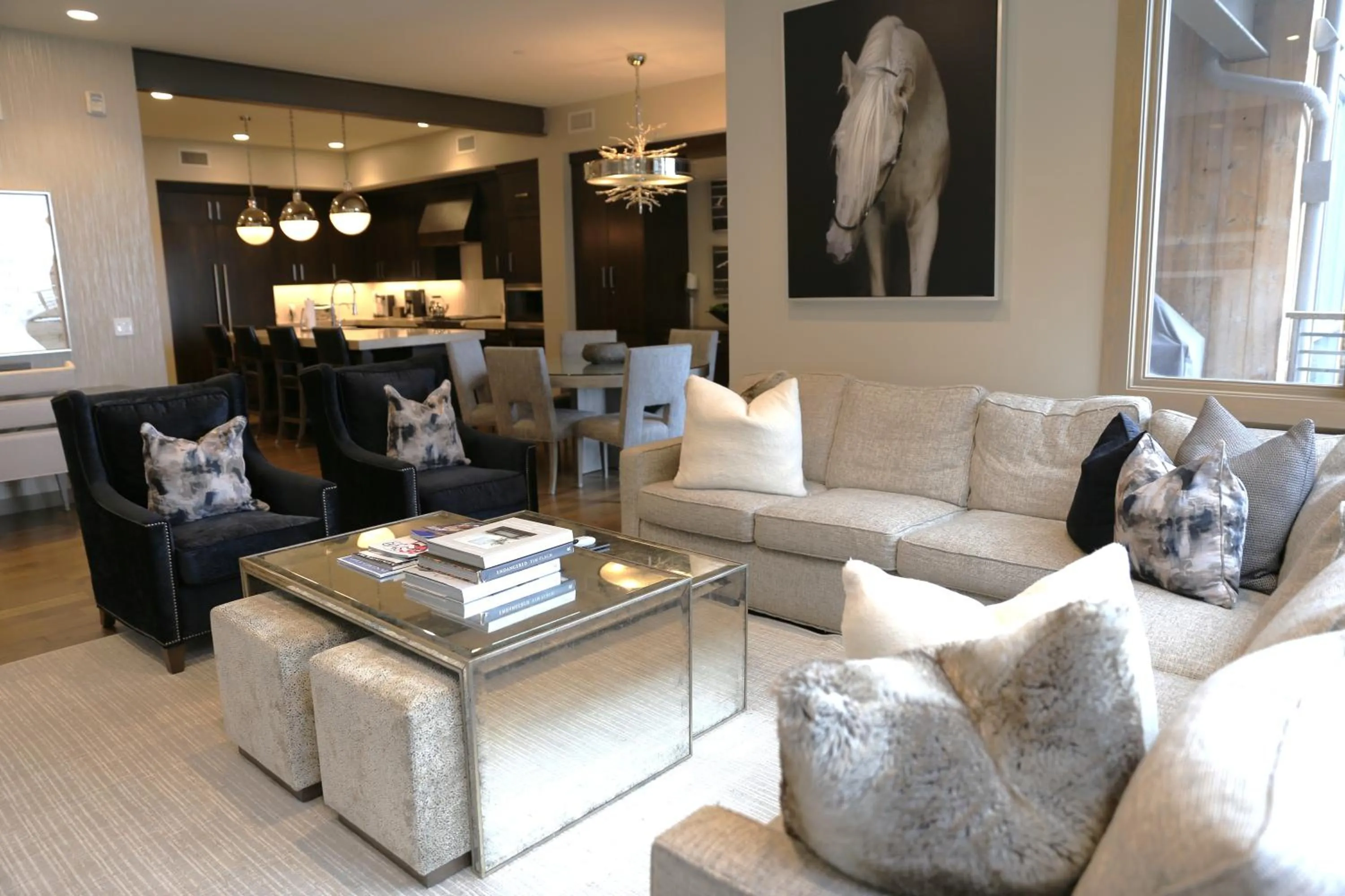 Living room in Stein Eriksen Residences