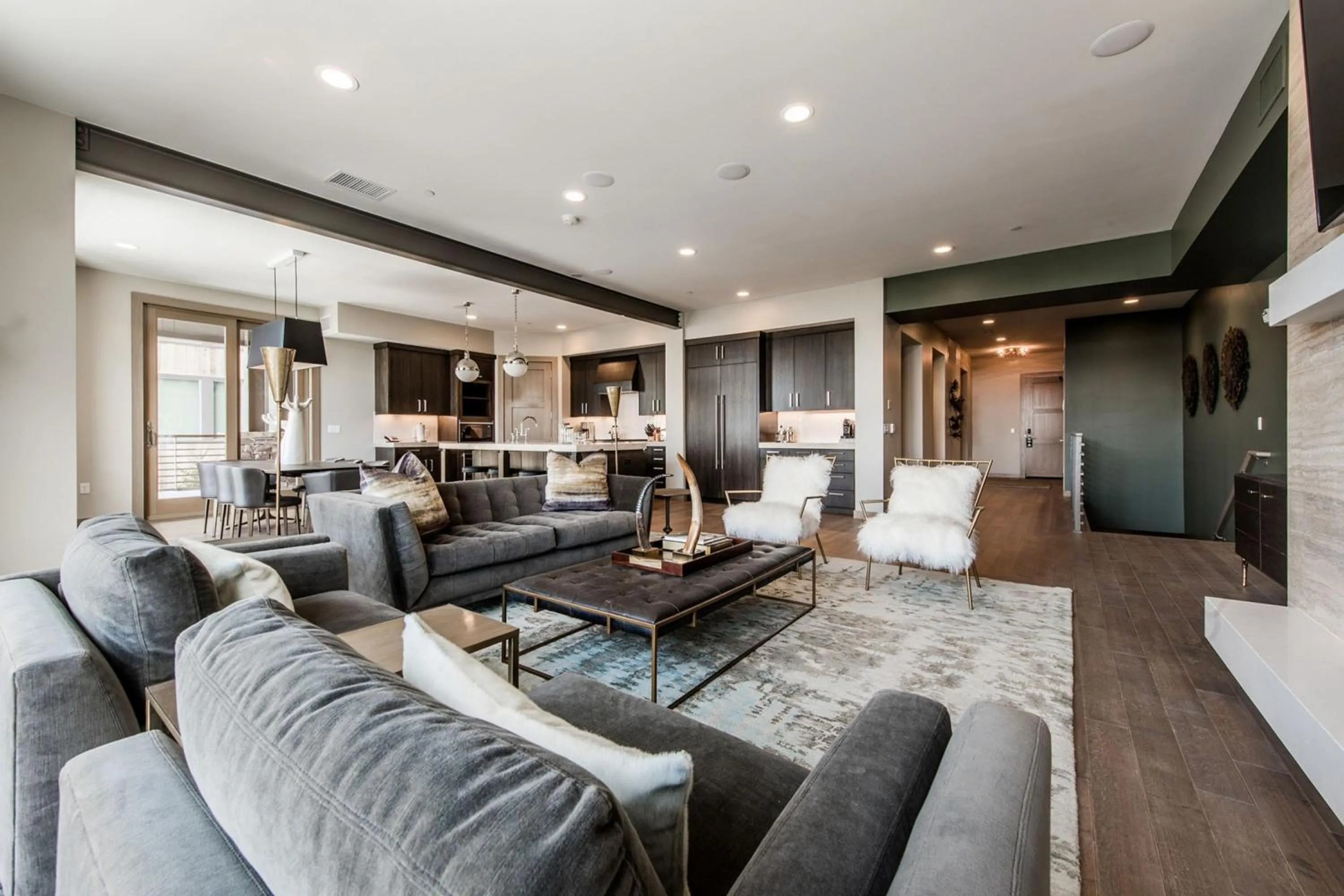 Living room in Stein Eriksen Residences