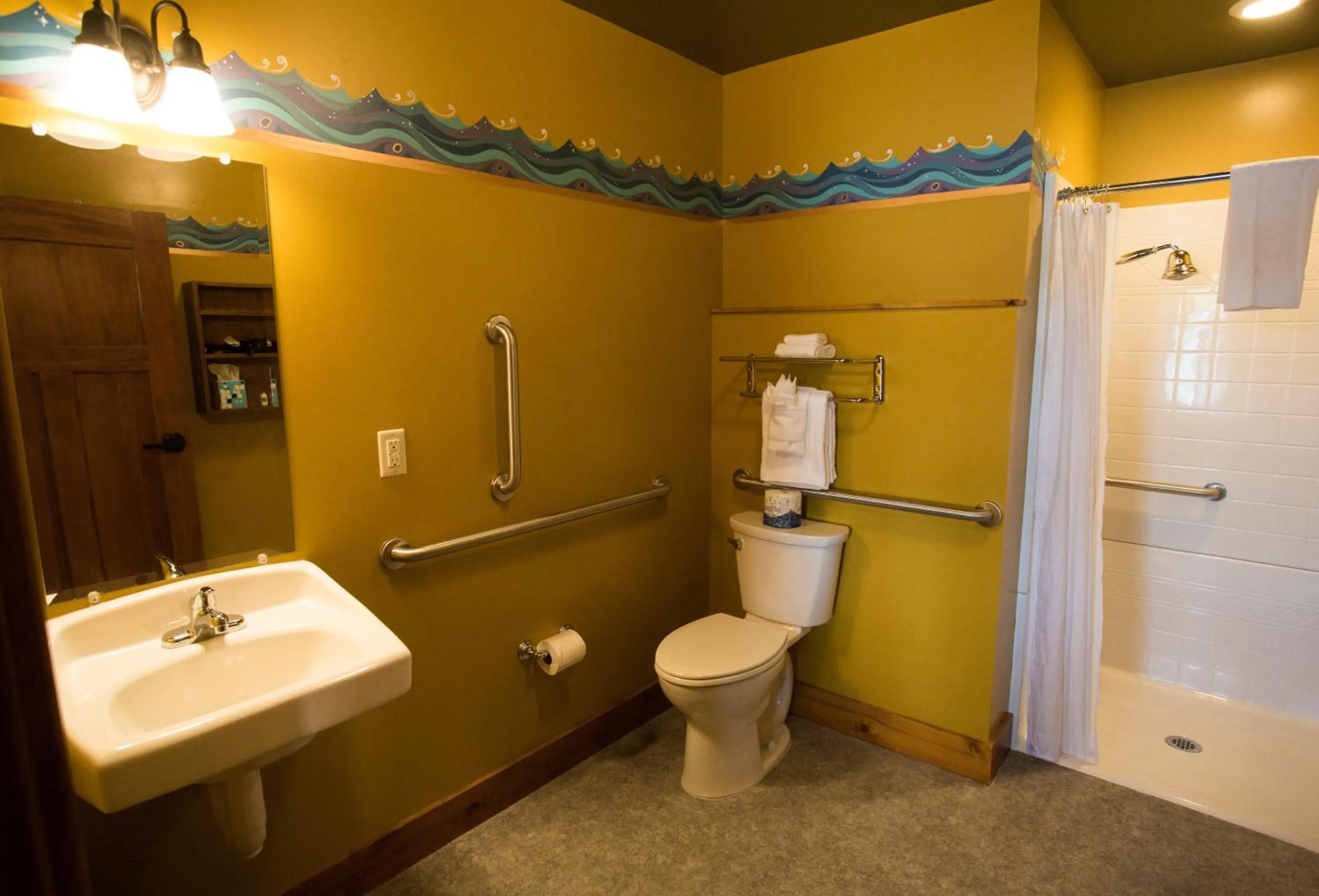 Bathroom in McMenamins Kalama Harbor Lodge