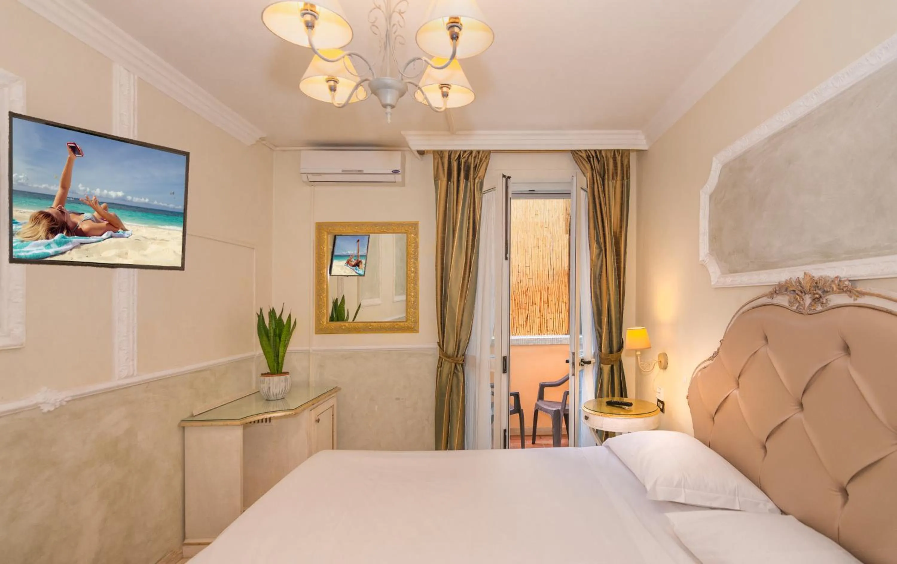 Bedroom, Bed in Hotel Tahiti