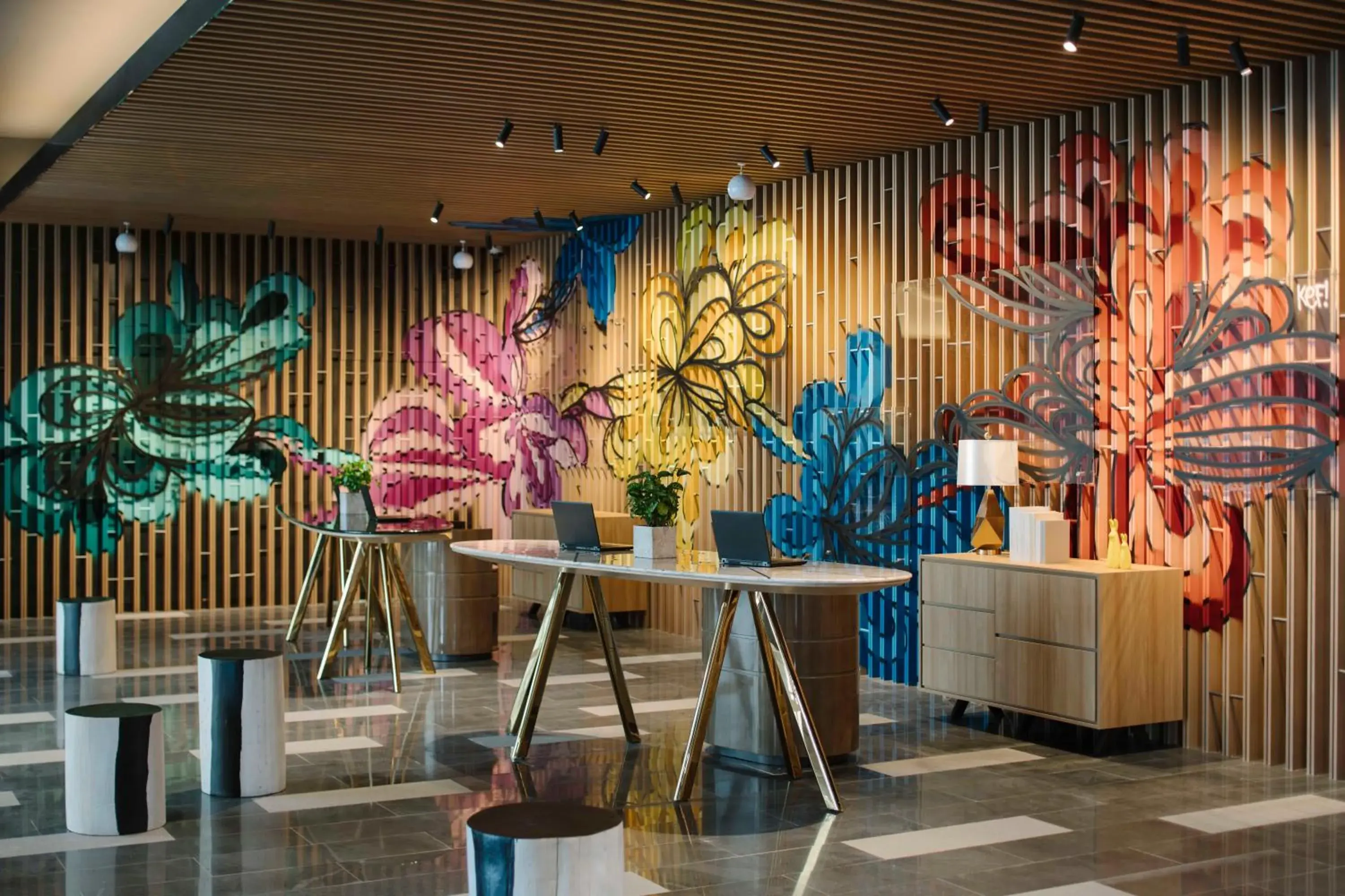 Lobby or reception in Artyzen Habitat Hongqiao Shanghai - Korean Street Lobby or reception in Artyzen Habitat Hongqiao Shanghai - Korean Street