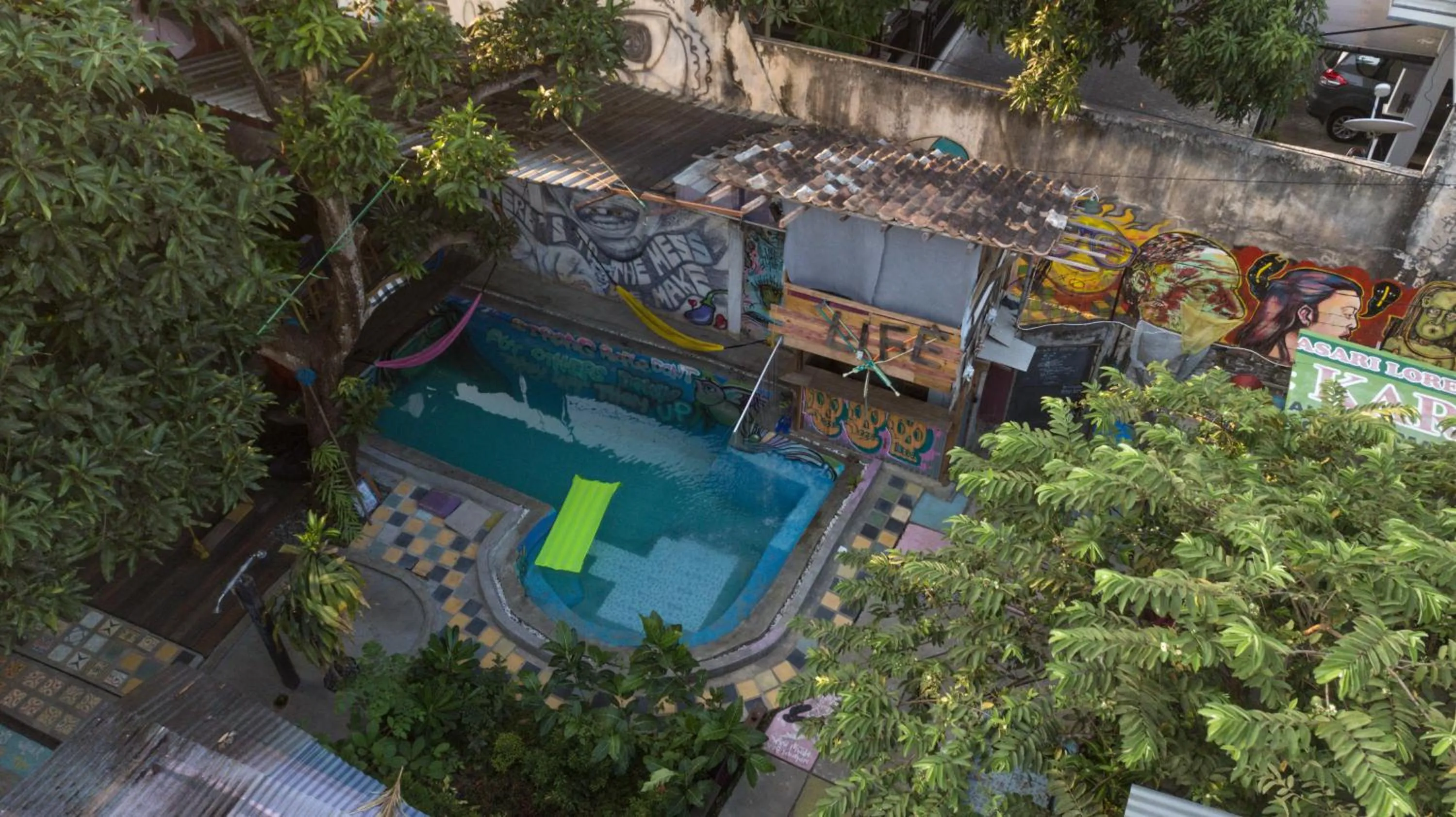 Garden in Yez Yez Yez All Good Hostel