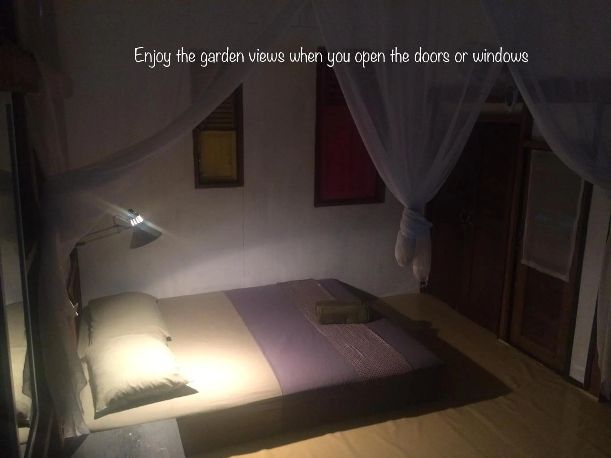 Night, Bed in Yez Yez Yez All Good Hostel