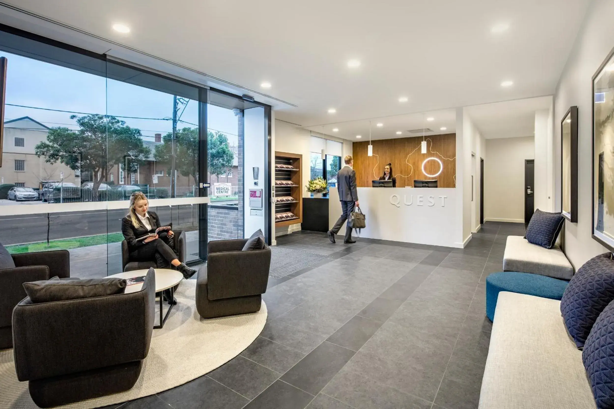 Lobby or reception in Quest Maribyrnong Lobby or reception in Quest Maribyrnong