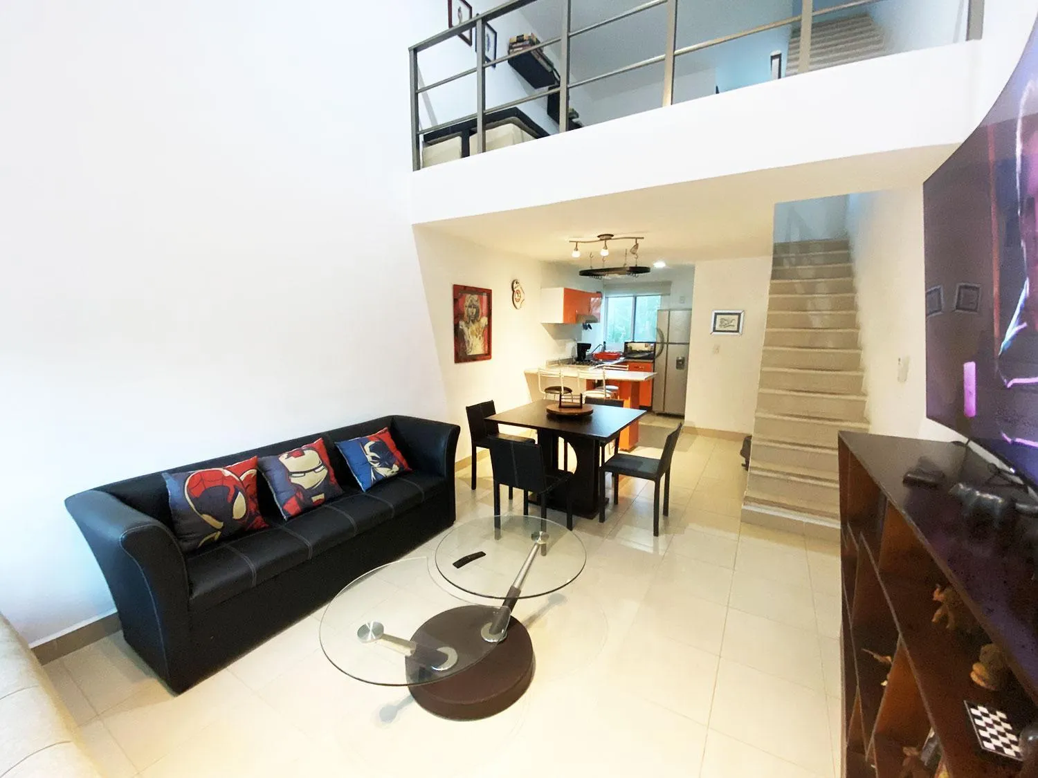 Living room in Geek-Chic Townhouse