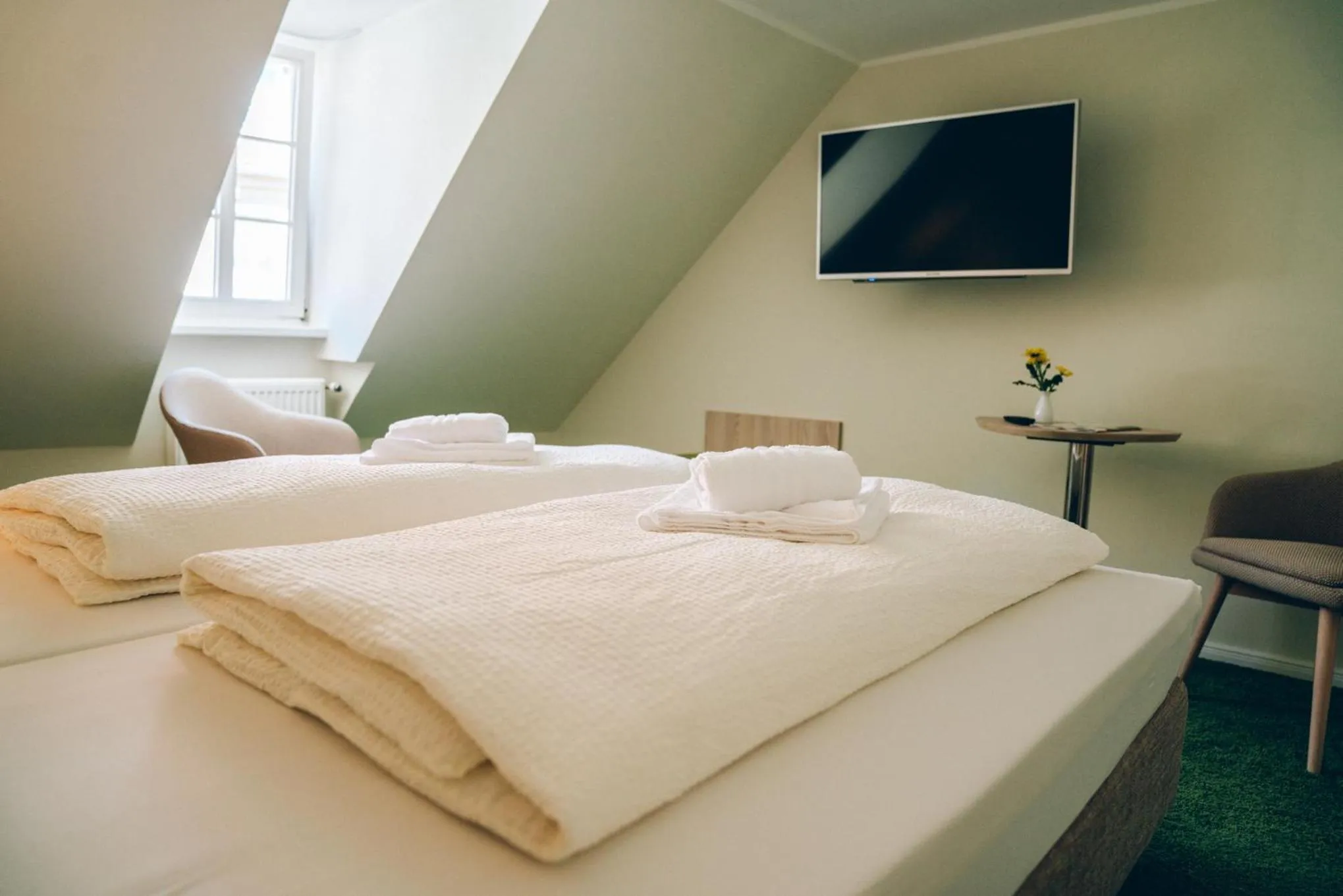 Bed in Adelheid Hotel garni