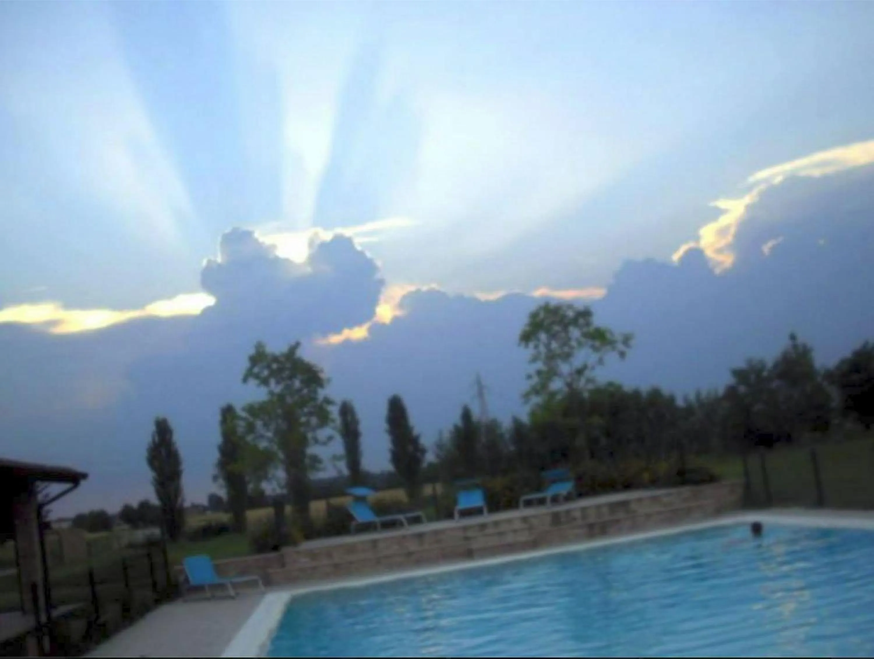 Sunset in La Garzaga Turismo Rurale