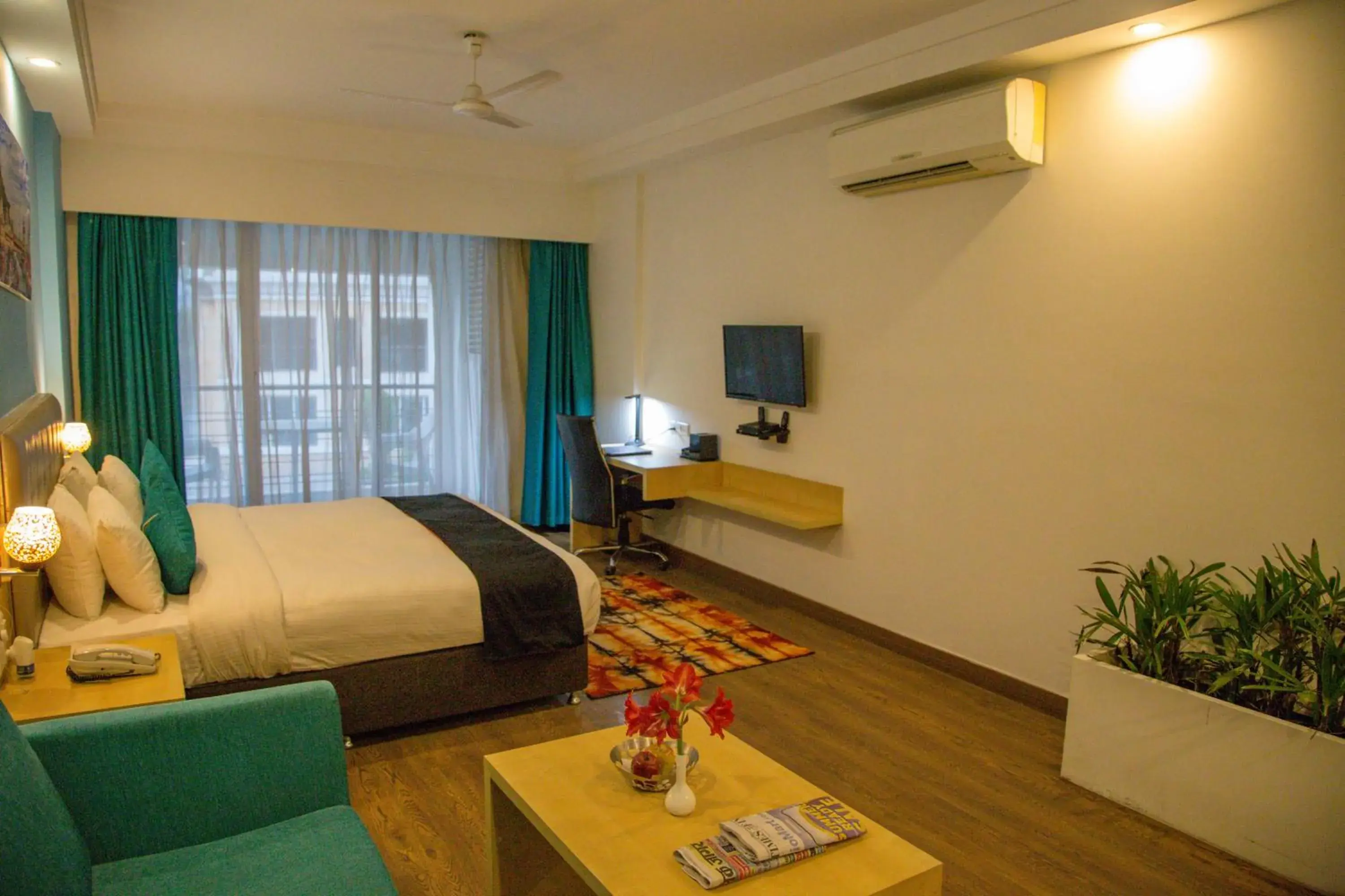Bed in Four Leaf Service Suites, Haridwar Bed in Four Leaf Service Suites, Haridwar