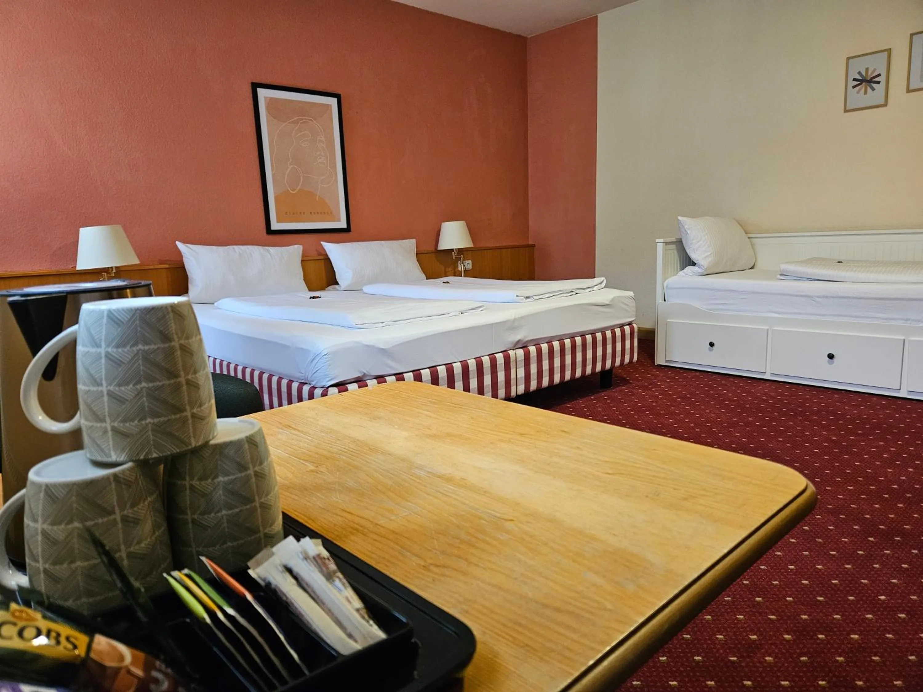 Photo of the whole room, Bed in Landhotel Ölmühle