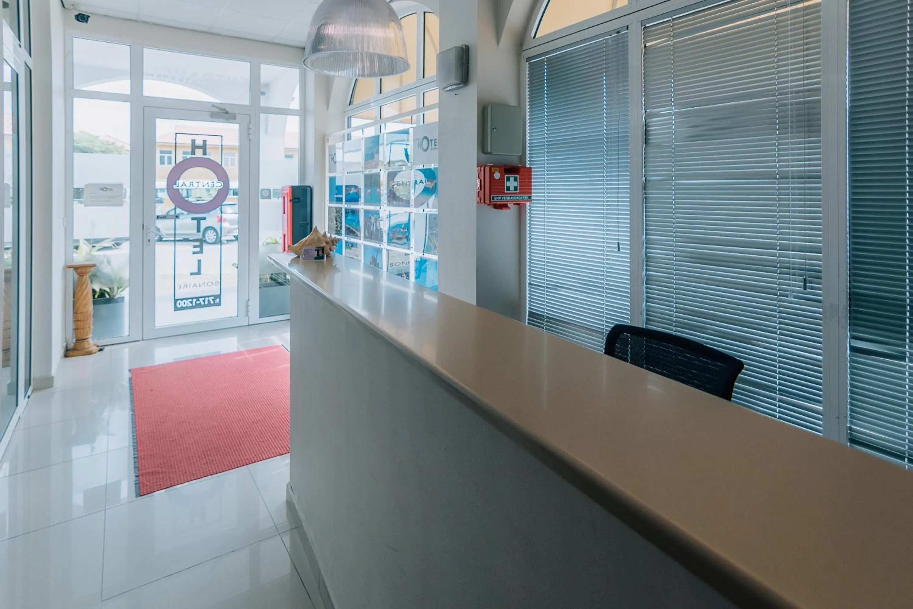 Lobby/Reception in Central Hotel Bonaire