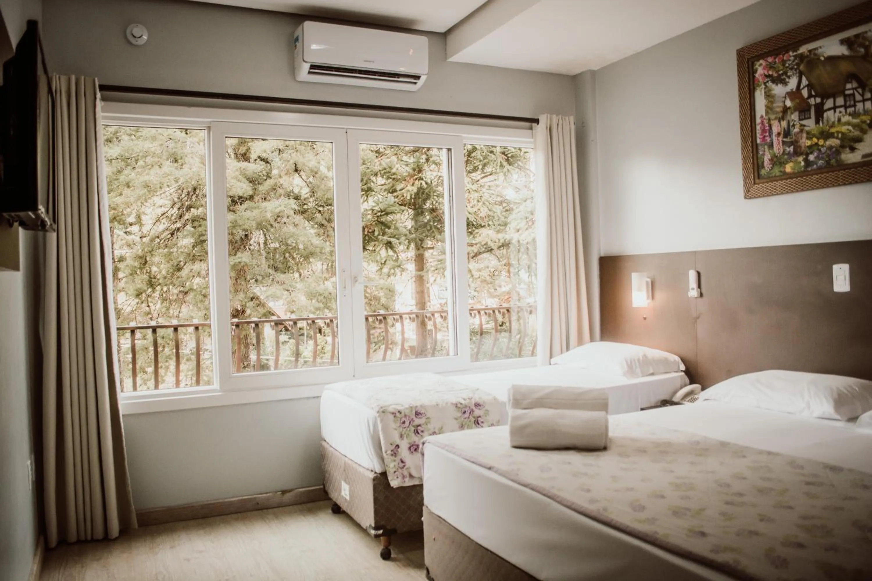 Bed in Hotel Colina São Francisco