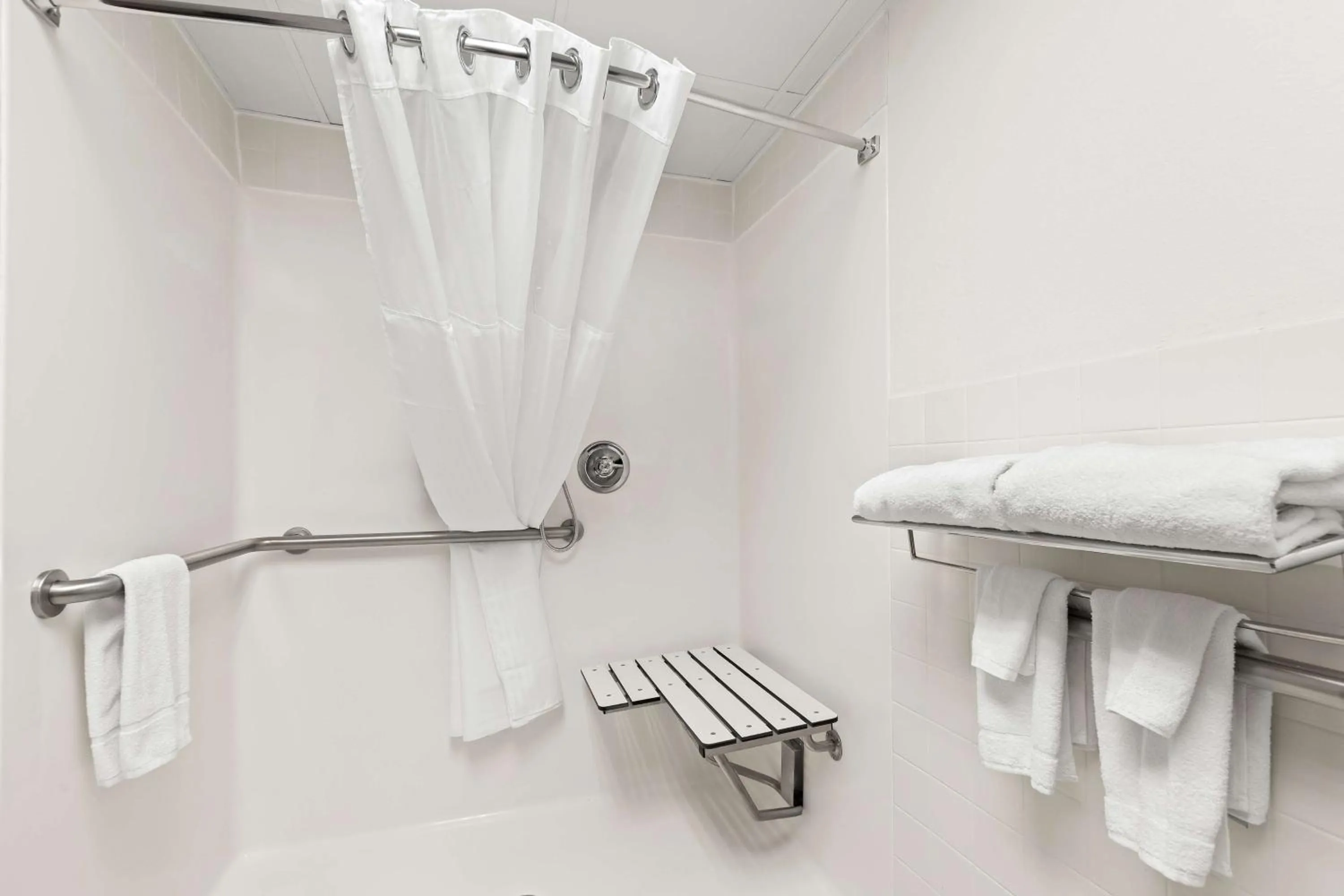 Bathroom in Super 8 by Wyndham Wichita East