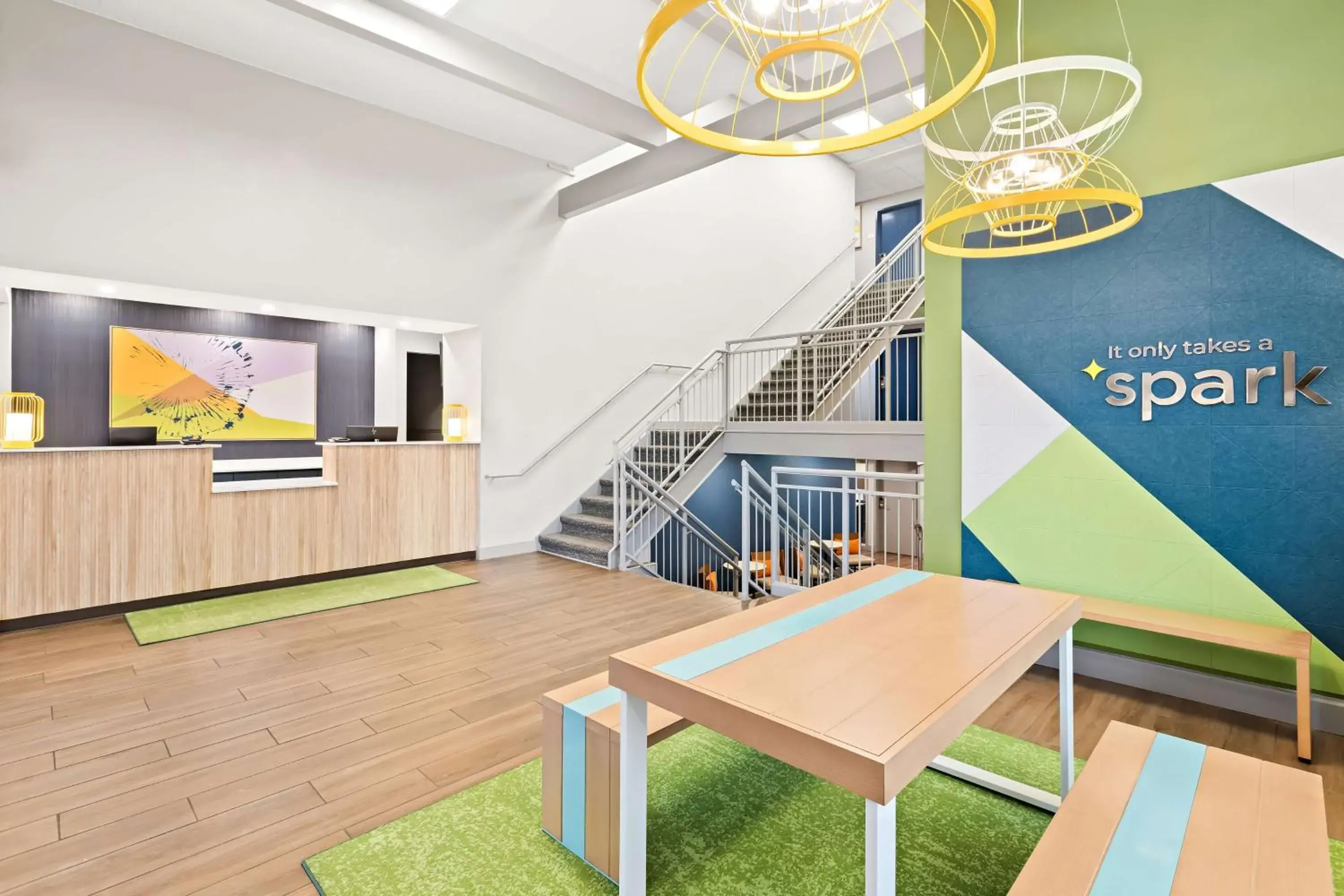 Lobby or reception in Spark by Hilton Wichita East Lobby or reception in Spark by Hilton Wichita East