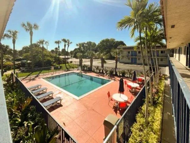 Pool View in Motel 6 Riviera Beach, FL