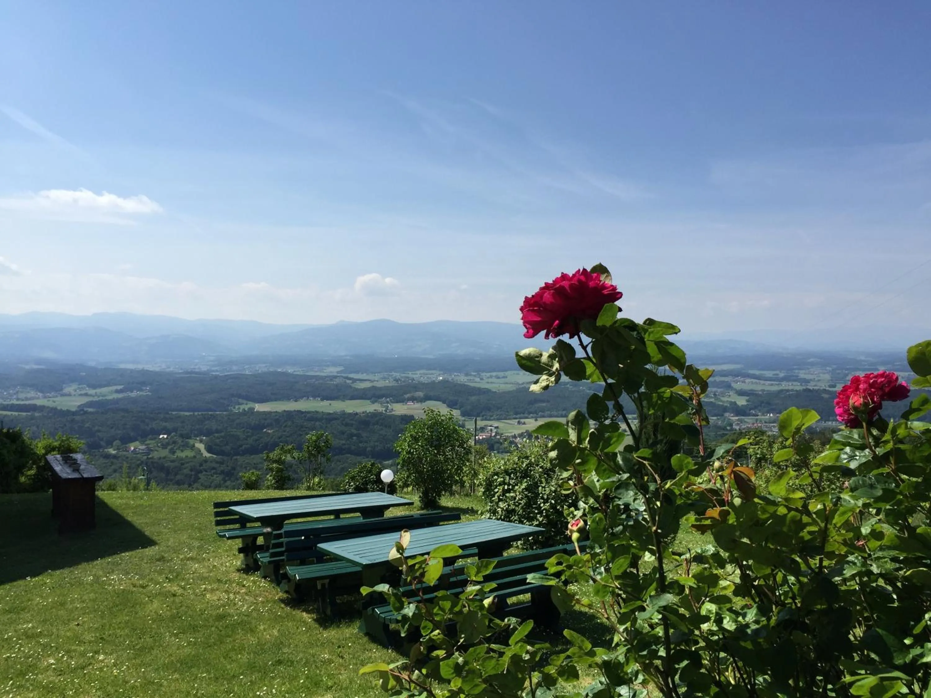 Garden view in Panoramahotel Steirerland