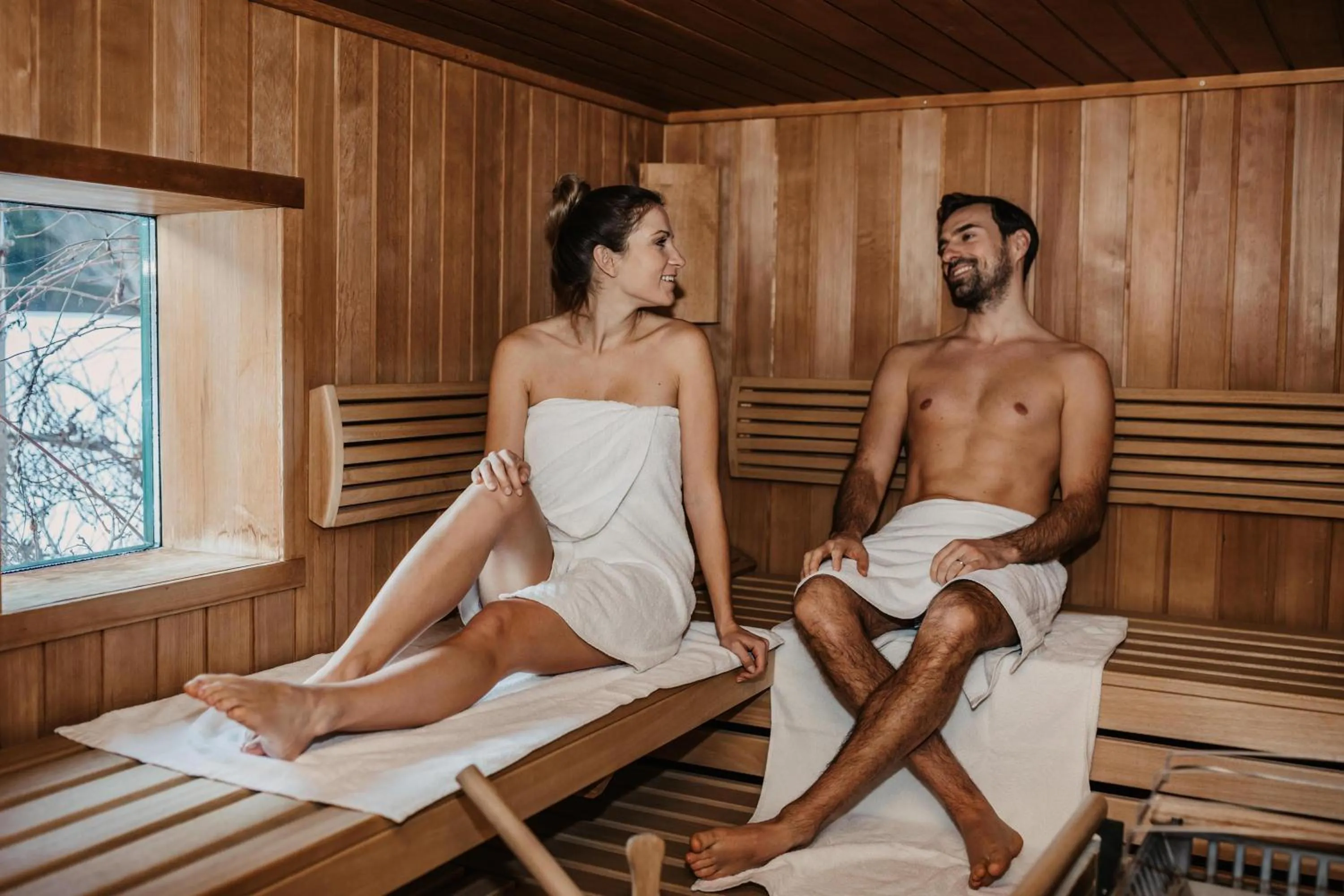 Sauna in Relax- & Wanderhotel Poppengut