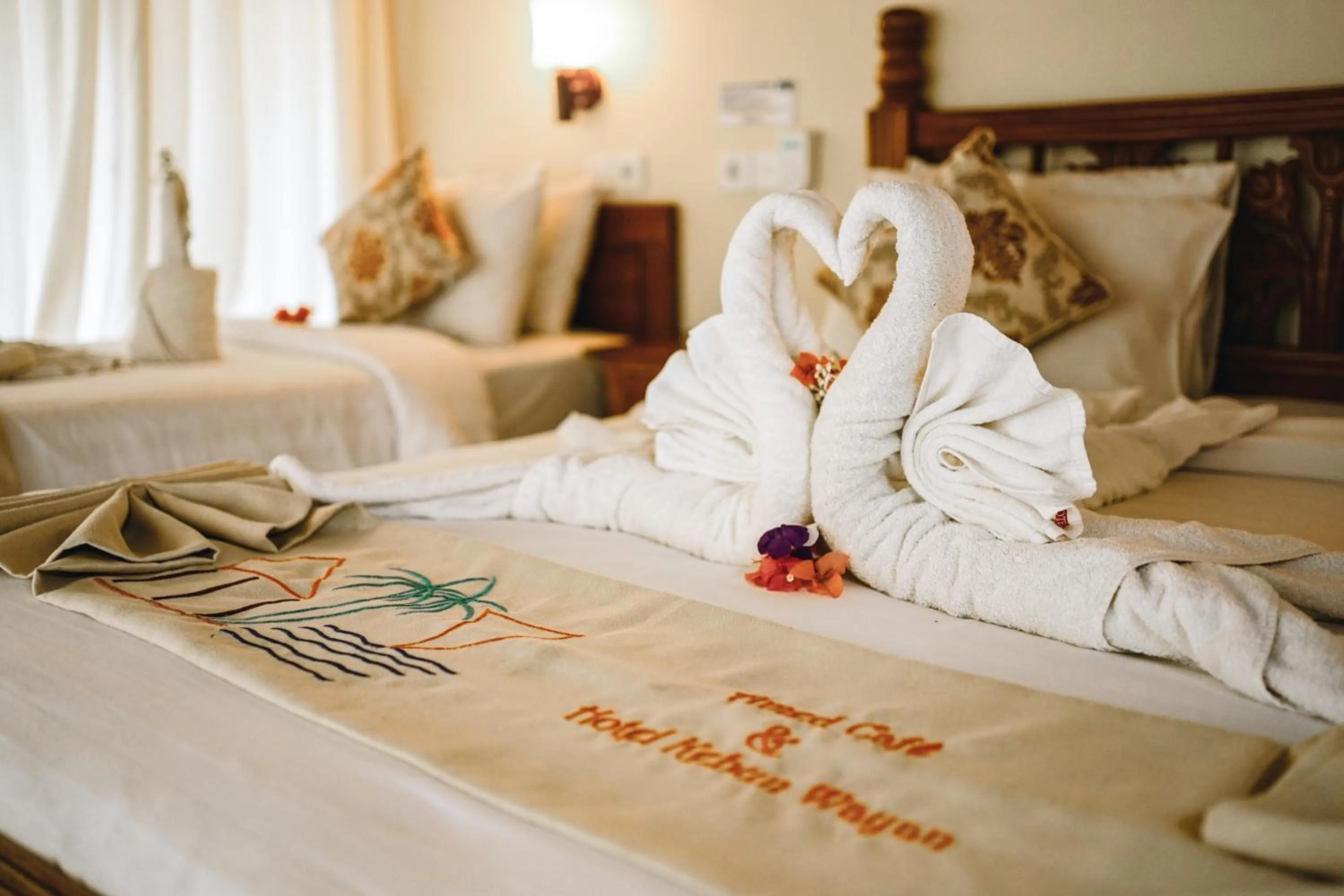 Bed in Amed Cafe & Hotel Kebun Wayan