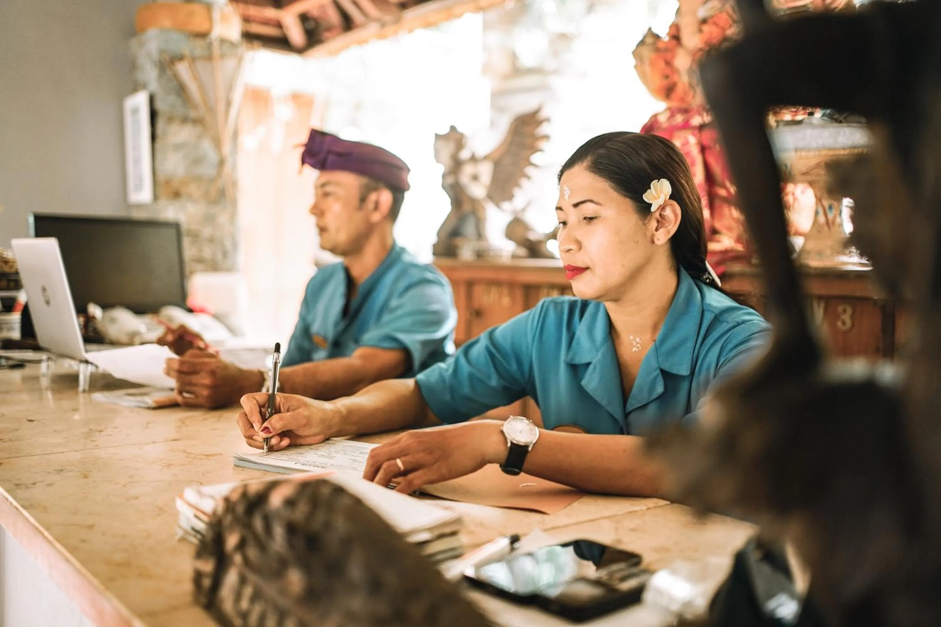 Staff in Amed Cafe & Hotel Kebun Wayan