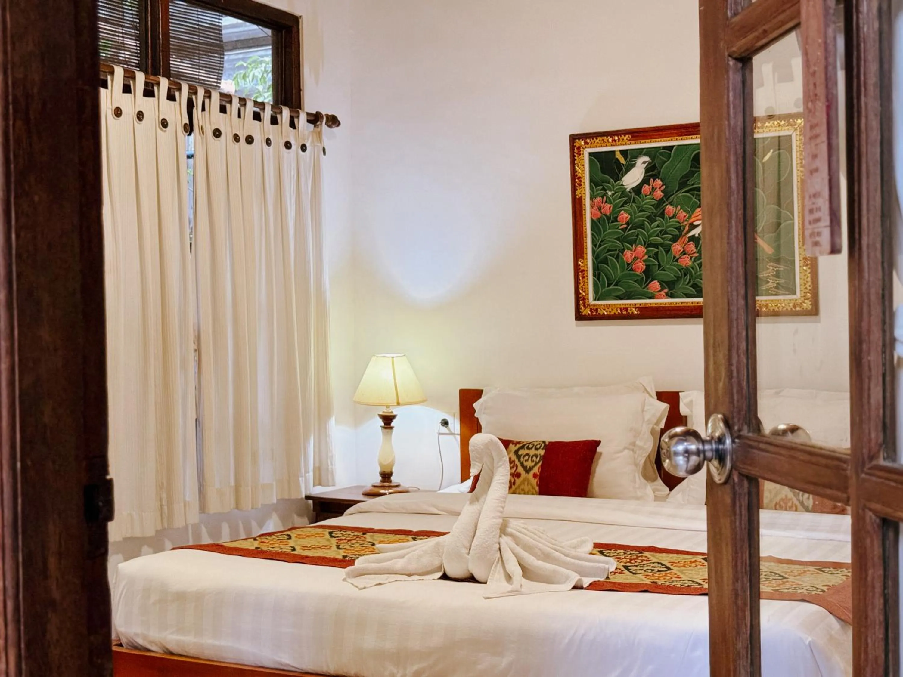 Bed in Amed Cafe & Hotel Kebun Wayan