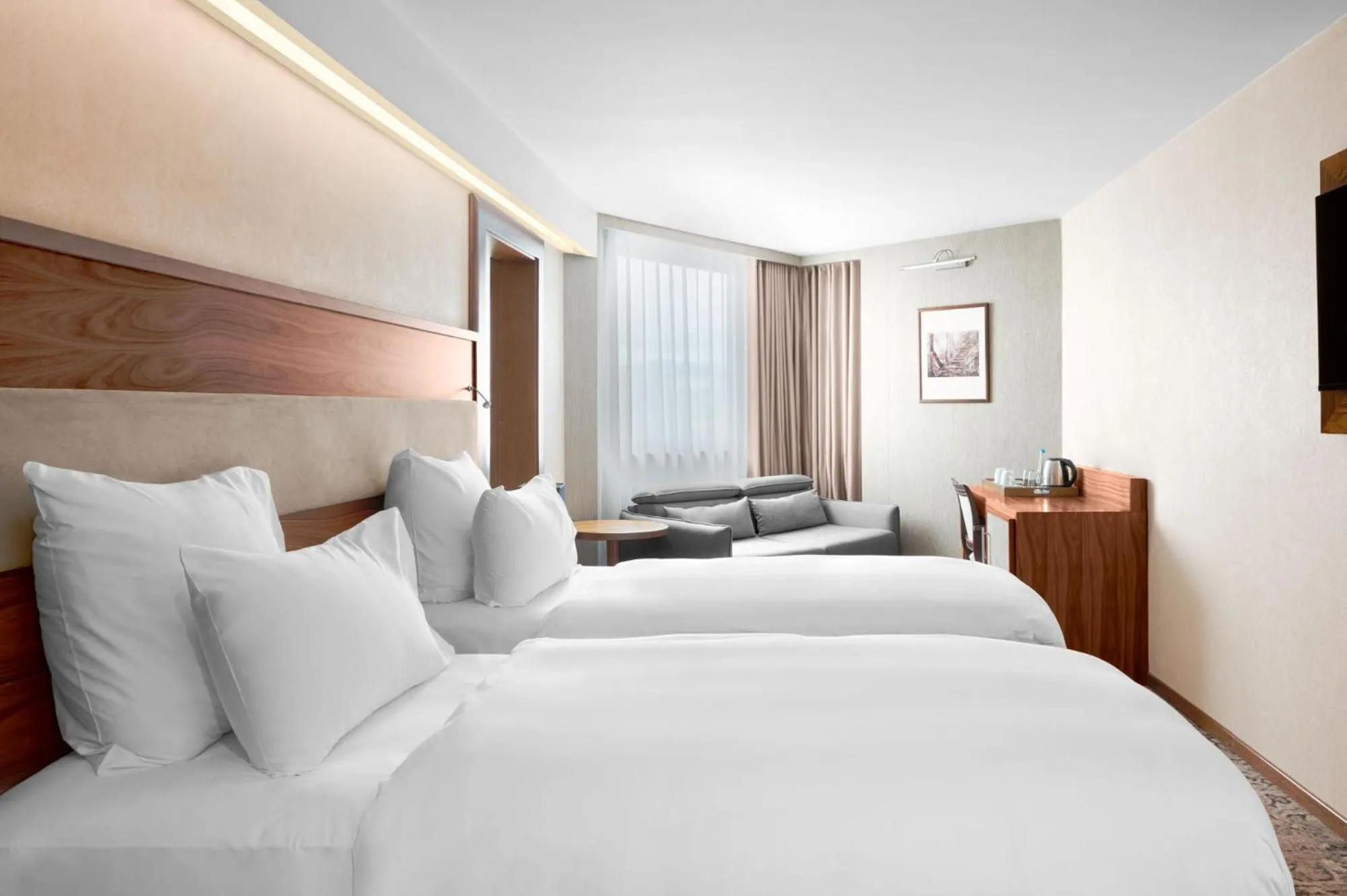 Bed in Movenpick hotel Sarajevo