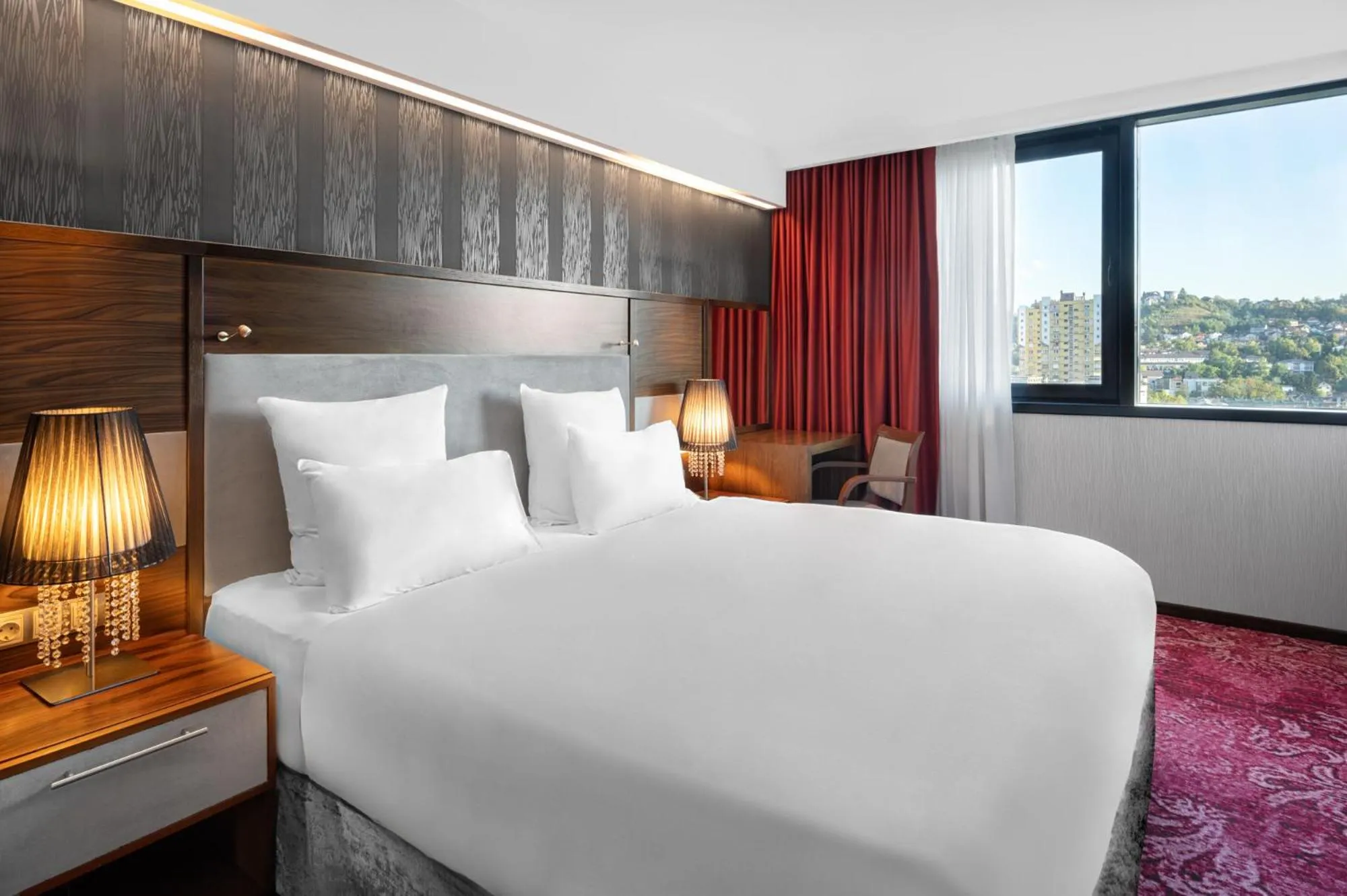 Bed in Movenpick hotel Sarajevo