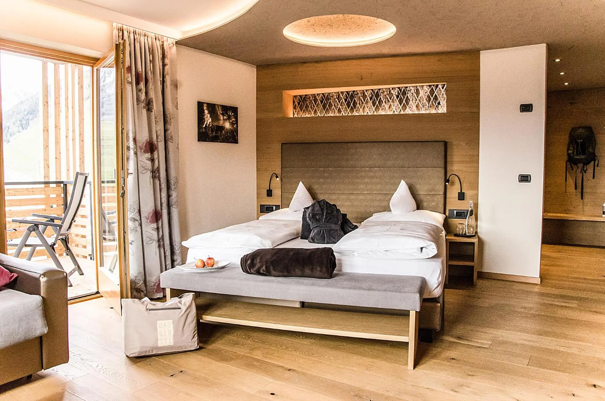 Bed in DAS GERSTL Alpine Retreat