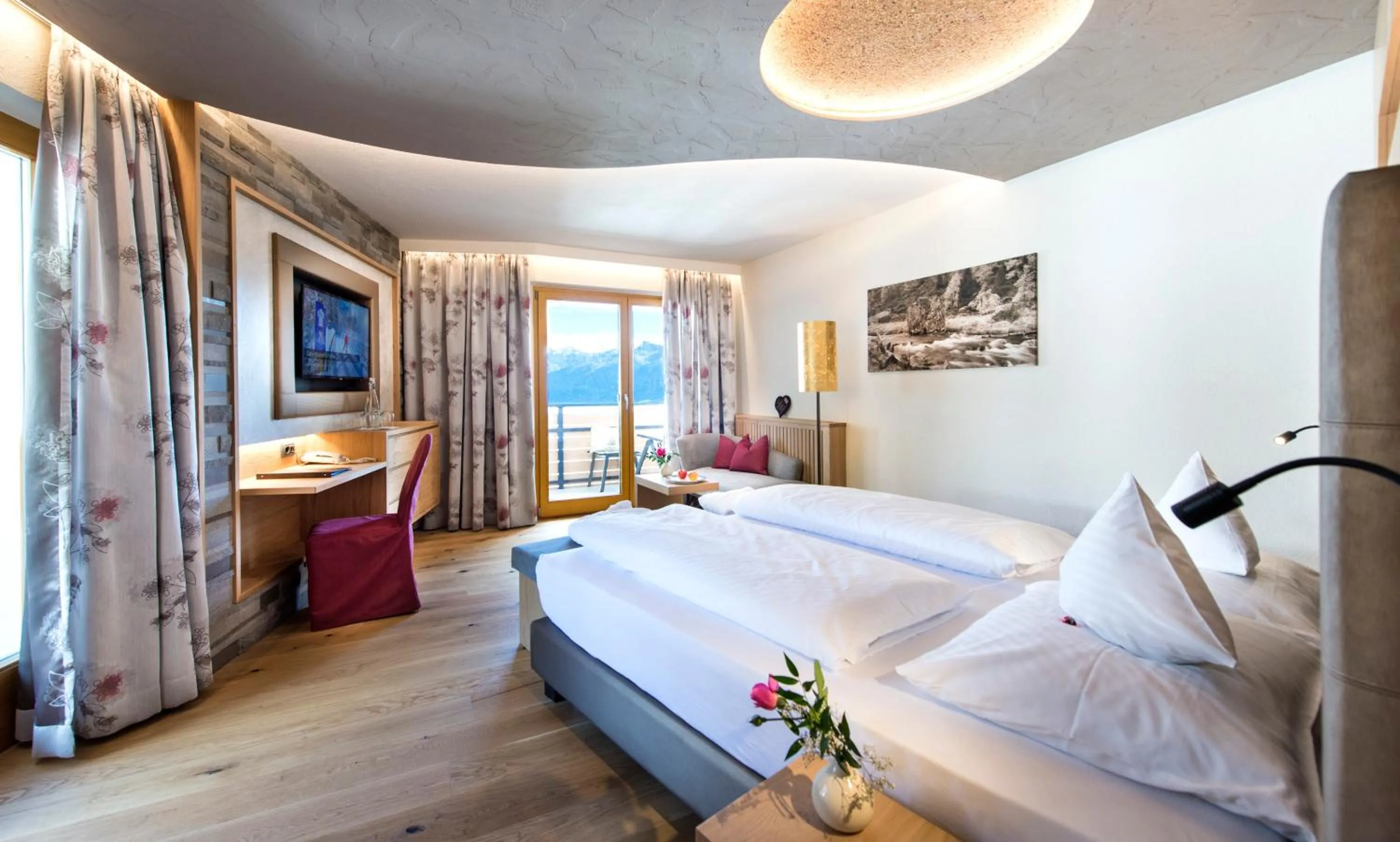 Bed in DAS GERSTL Alpine Retreat