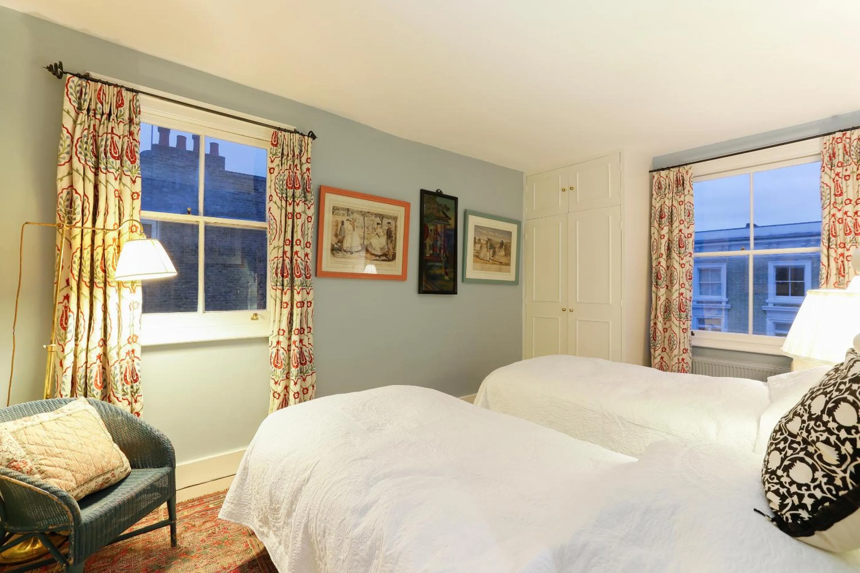 Bedroom, Bed in Attractive Chelsea apartment for four