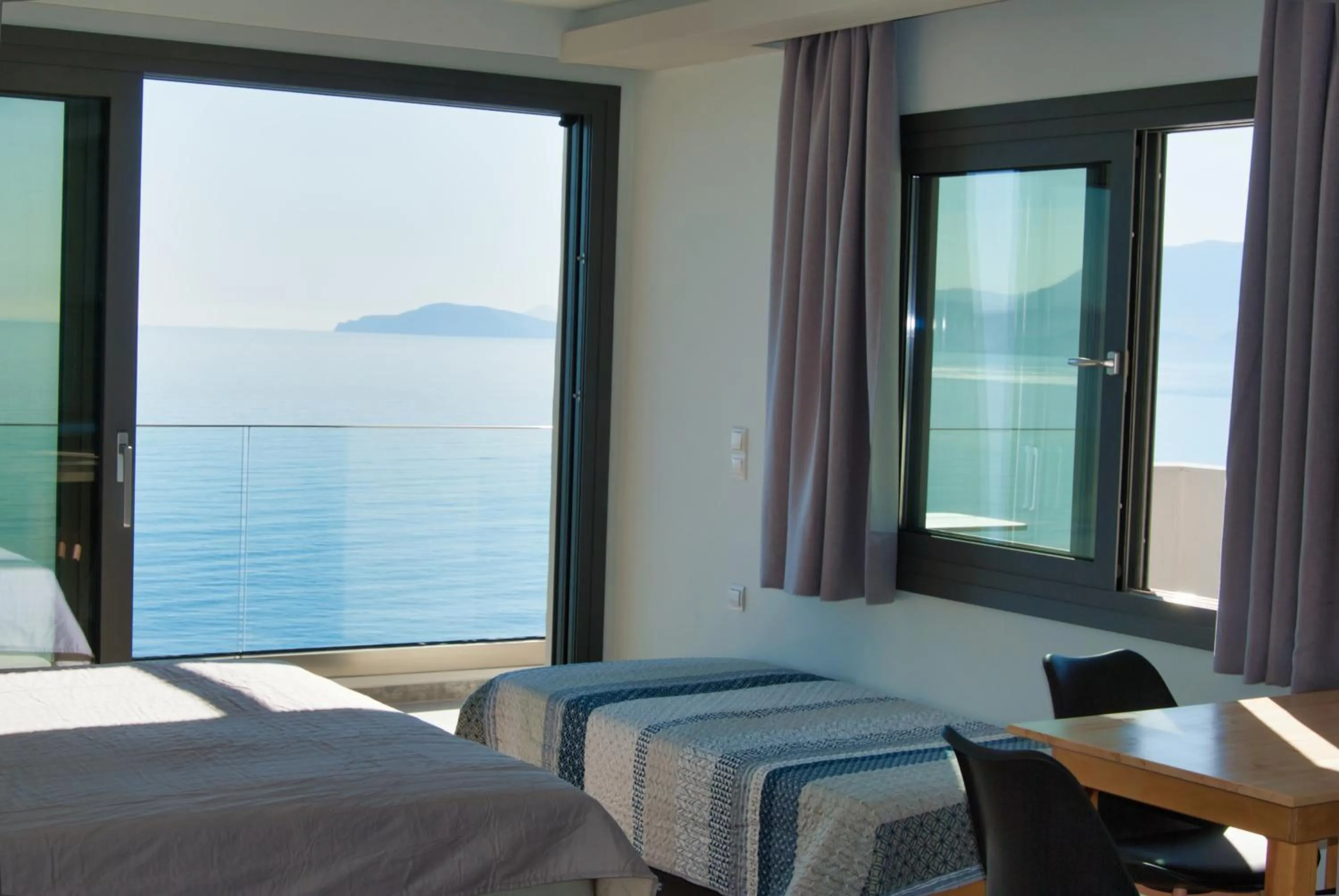 Bed in Ostria Apartments