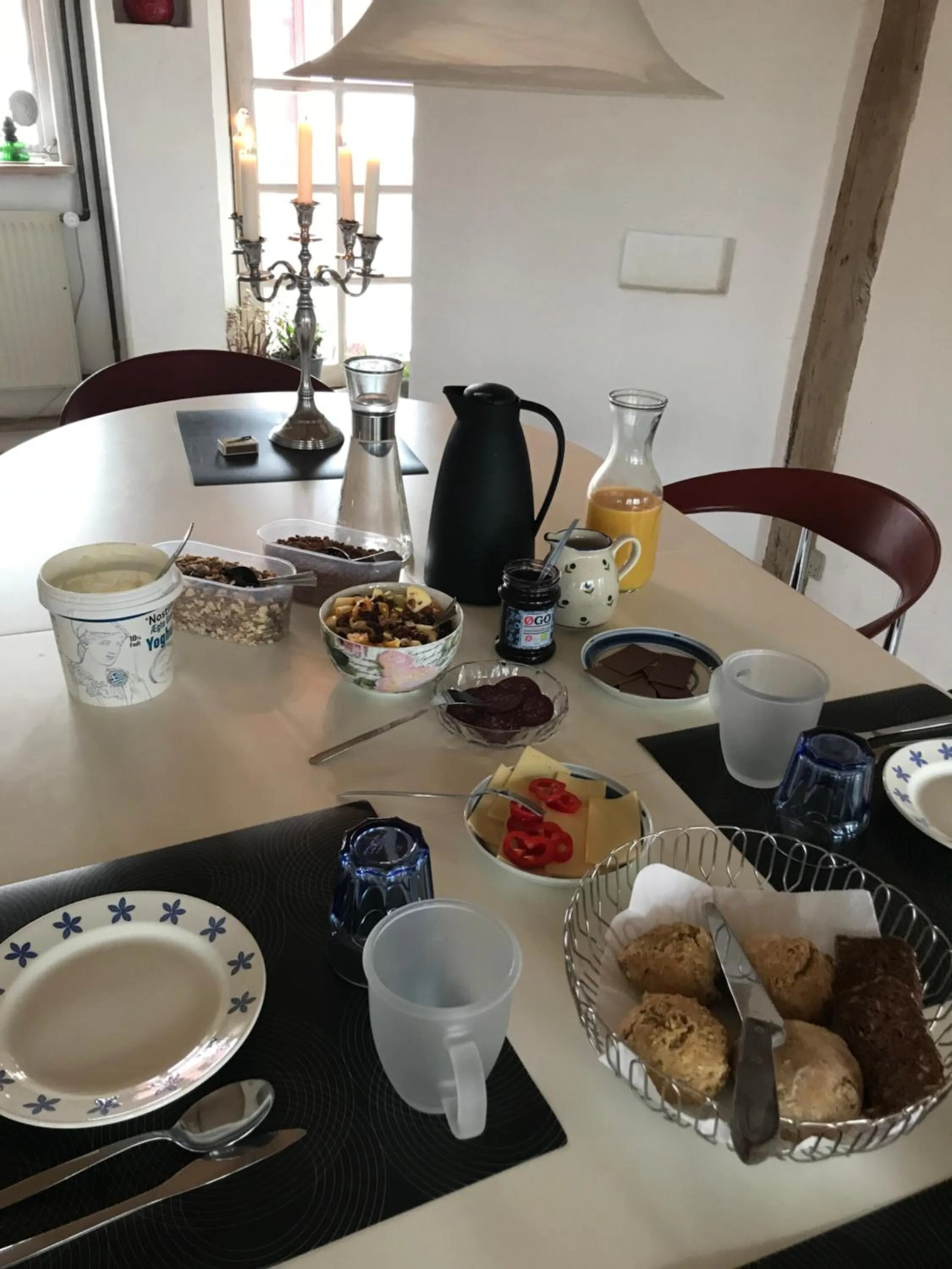 Continental breakfast in Præstøgaard