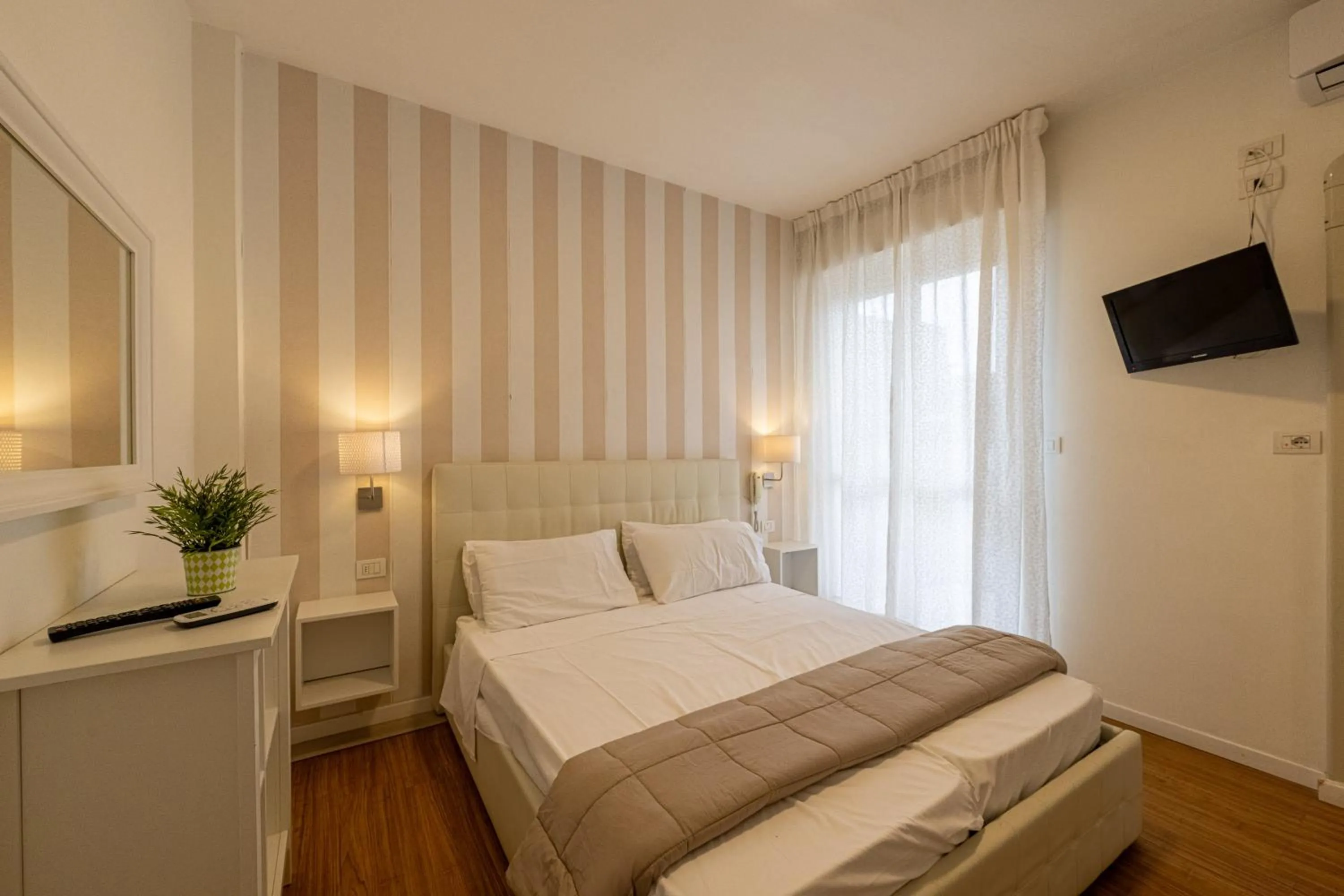 Bed in Hotel Villa Edda