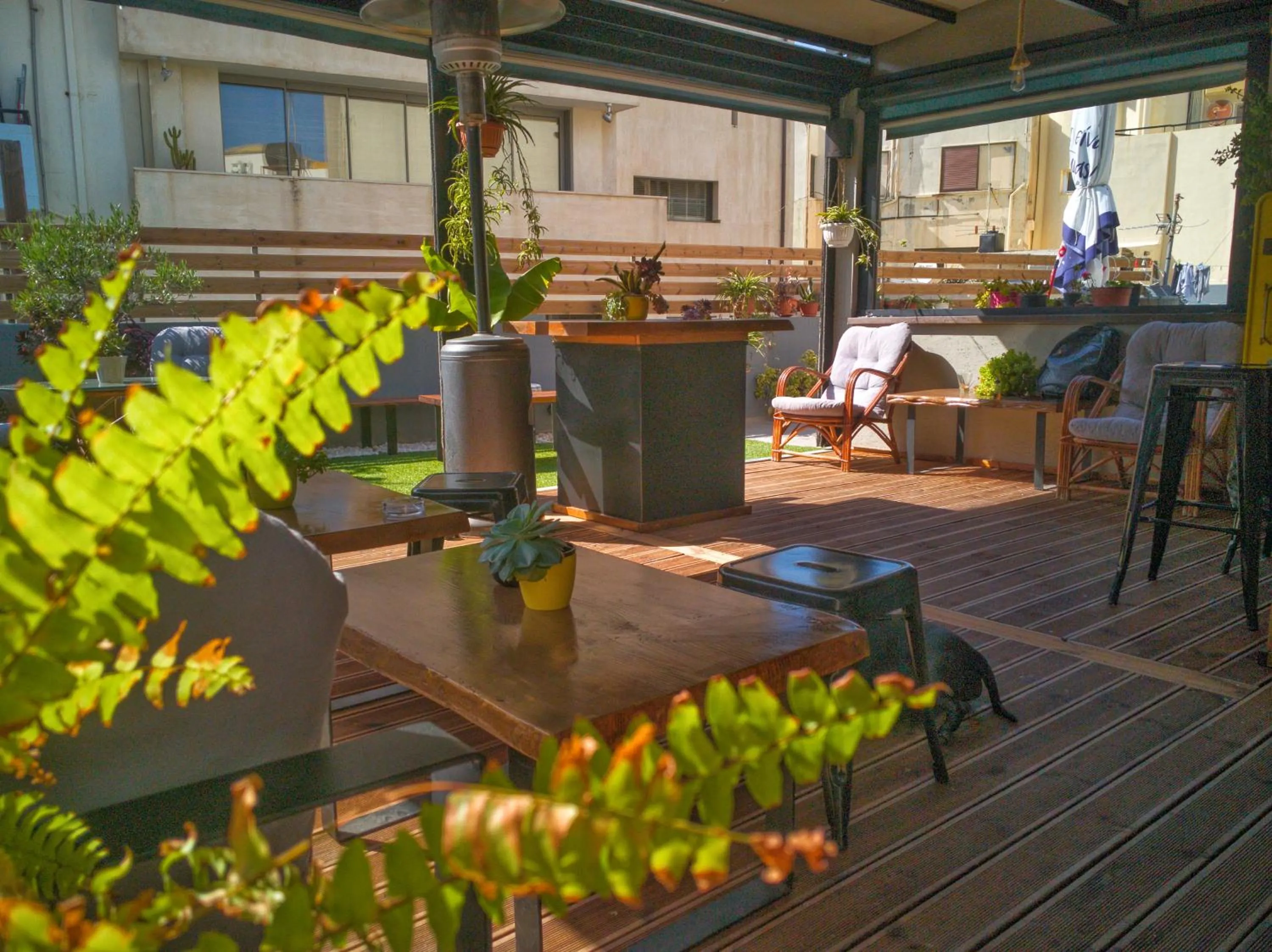 Patio in So Young Hostel