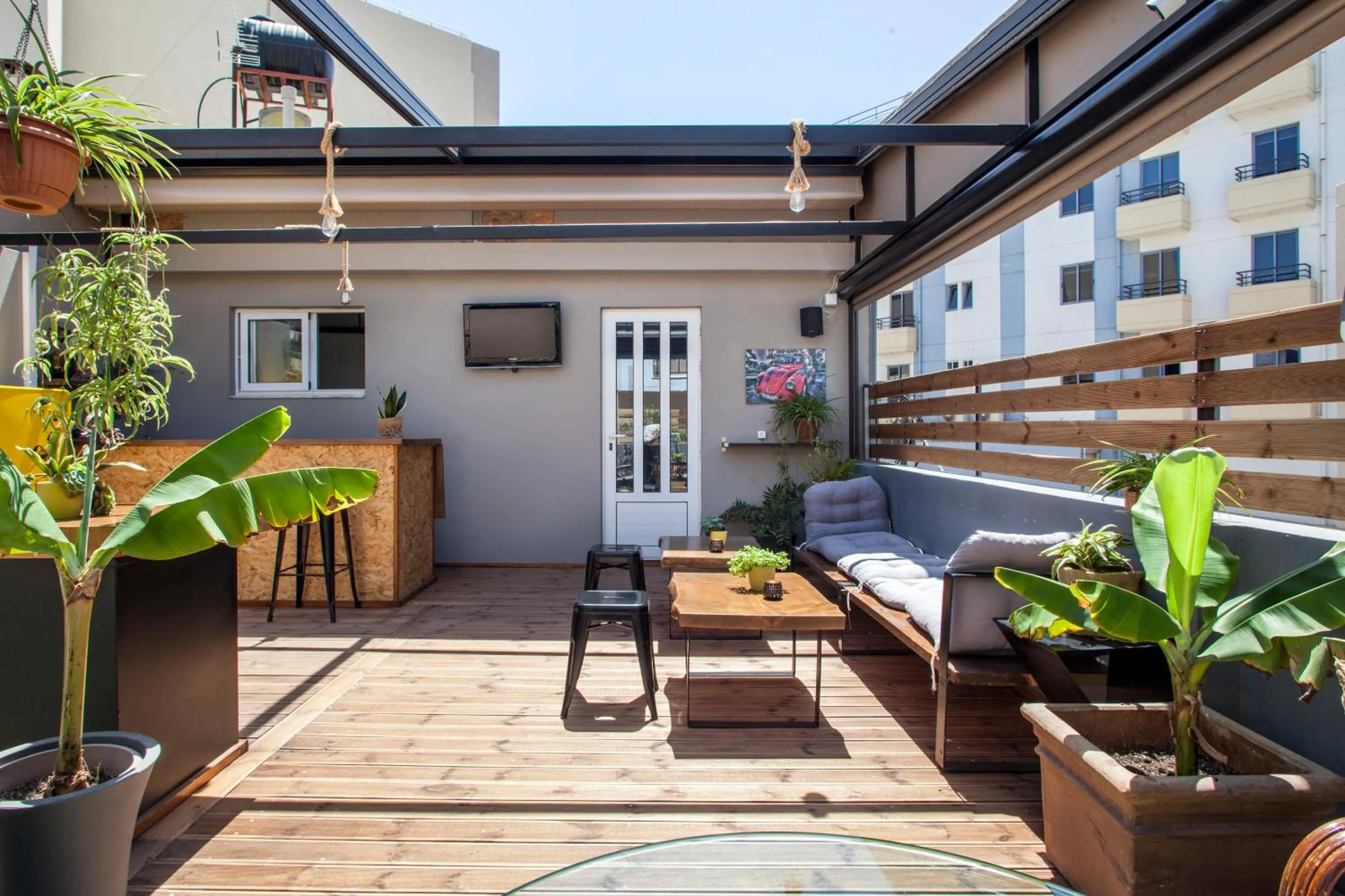Patio in So Young Hostel