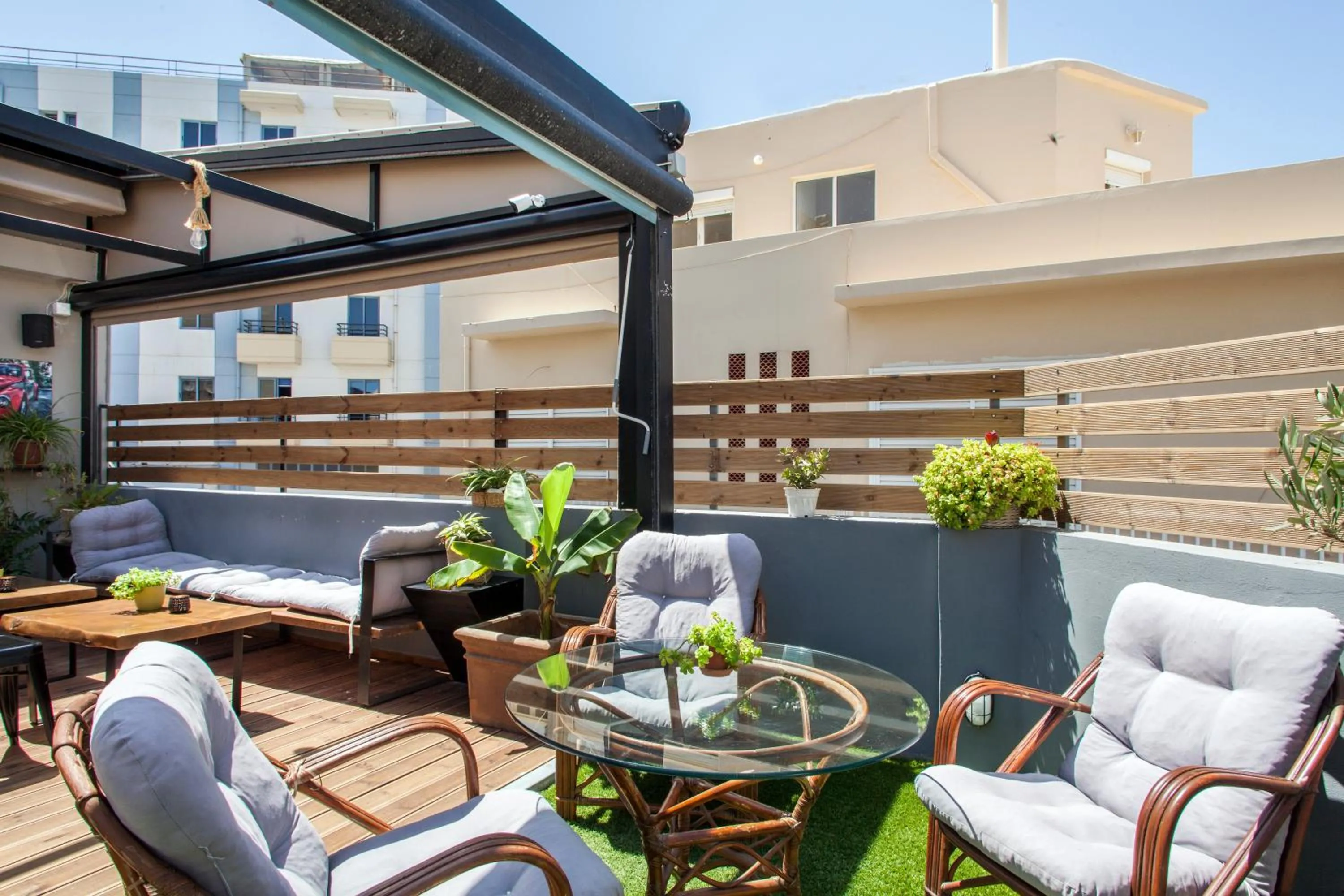 Patio in So Young Hostel