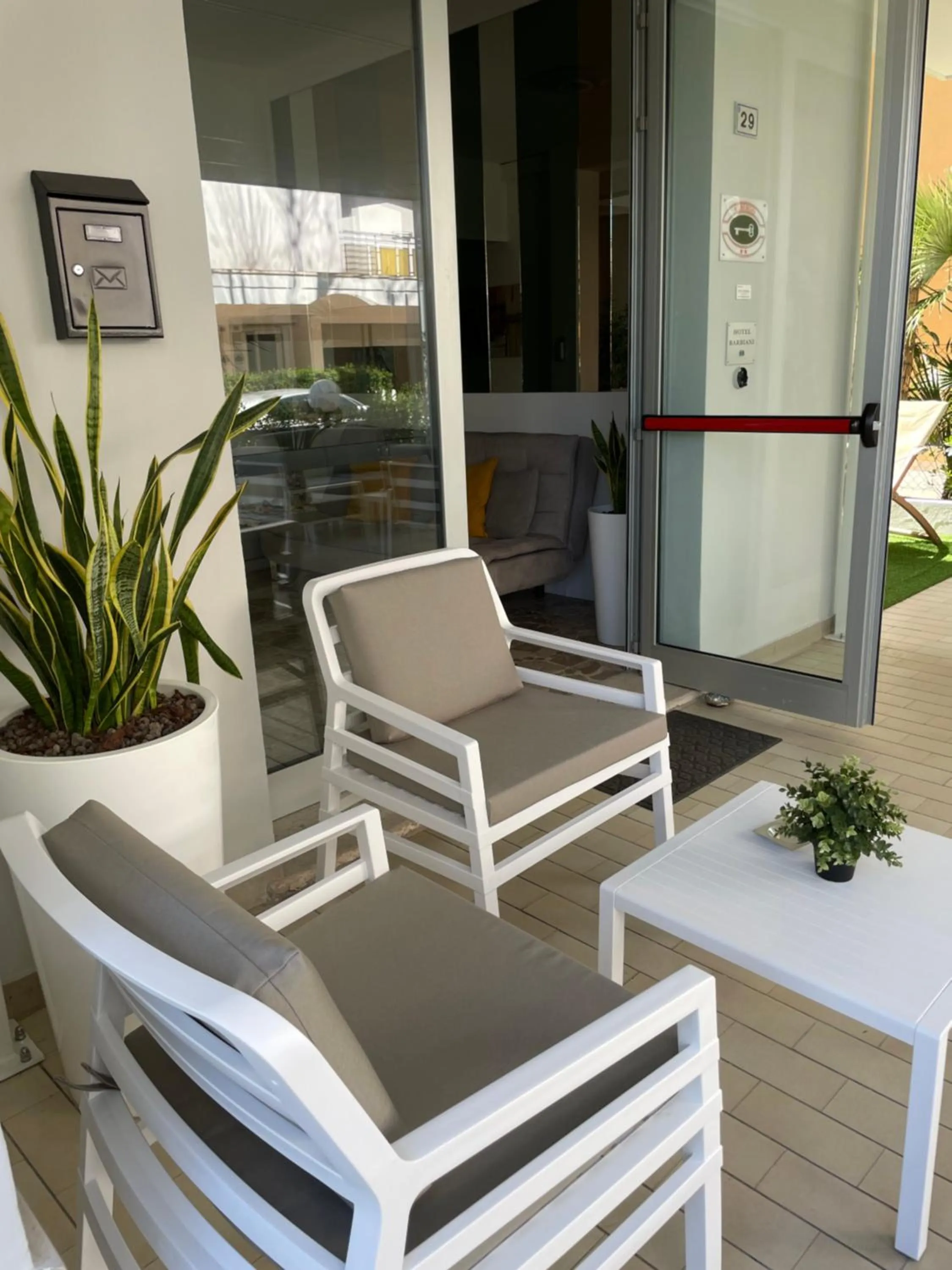 Patio in Hotel Barbiani