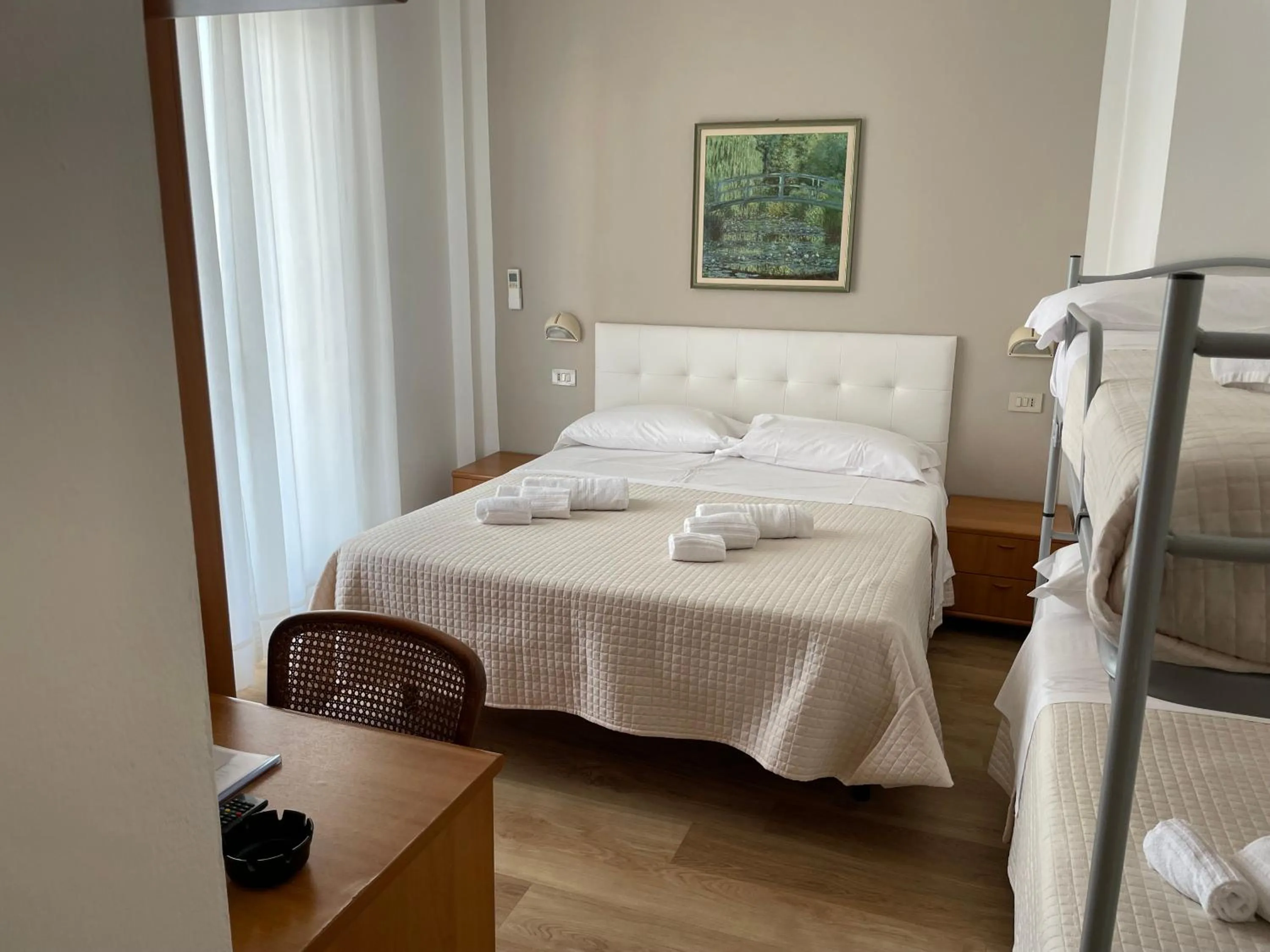 Bed in Hotel Barbiani