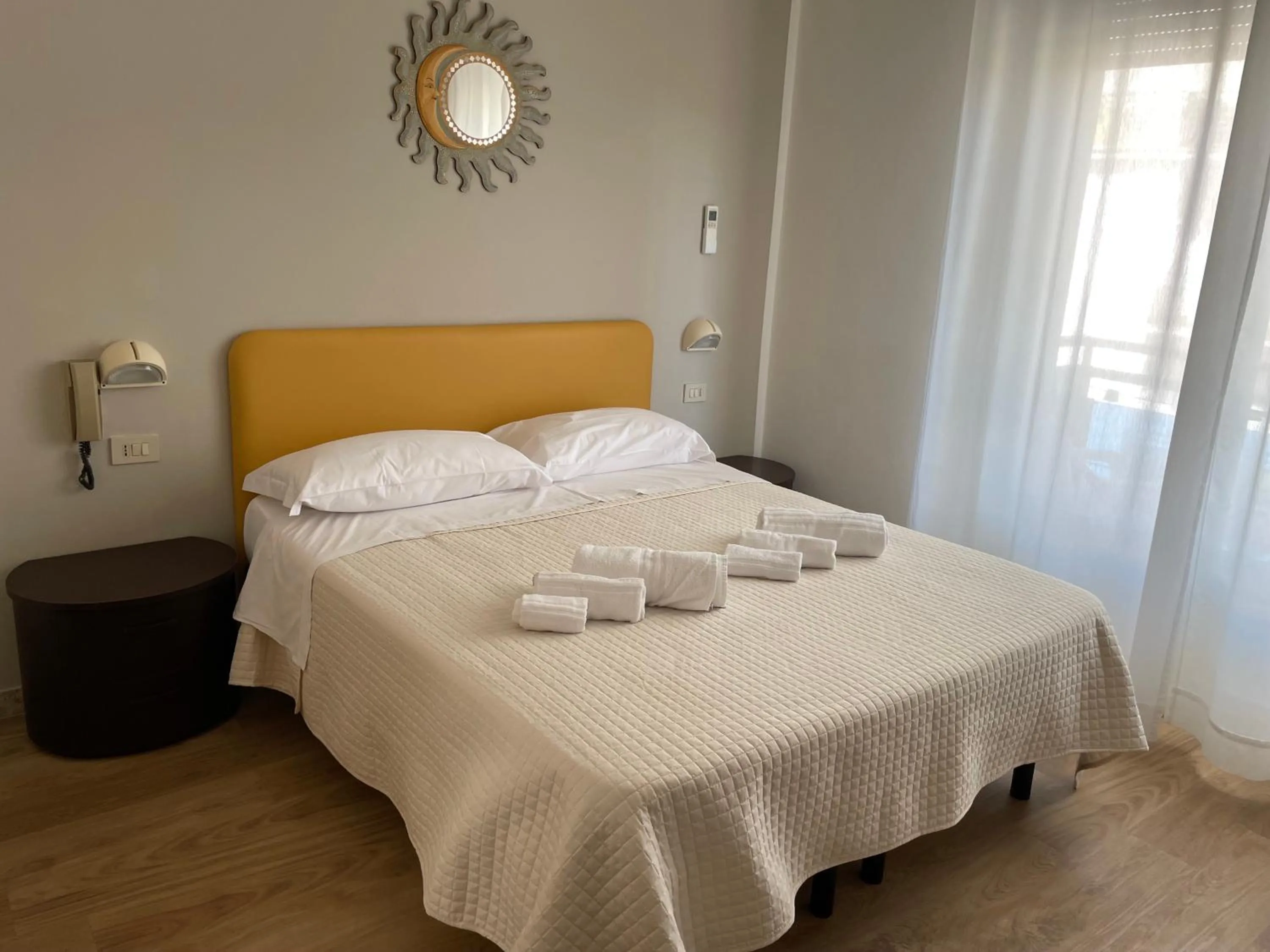 Bed in Hotel Barbiani