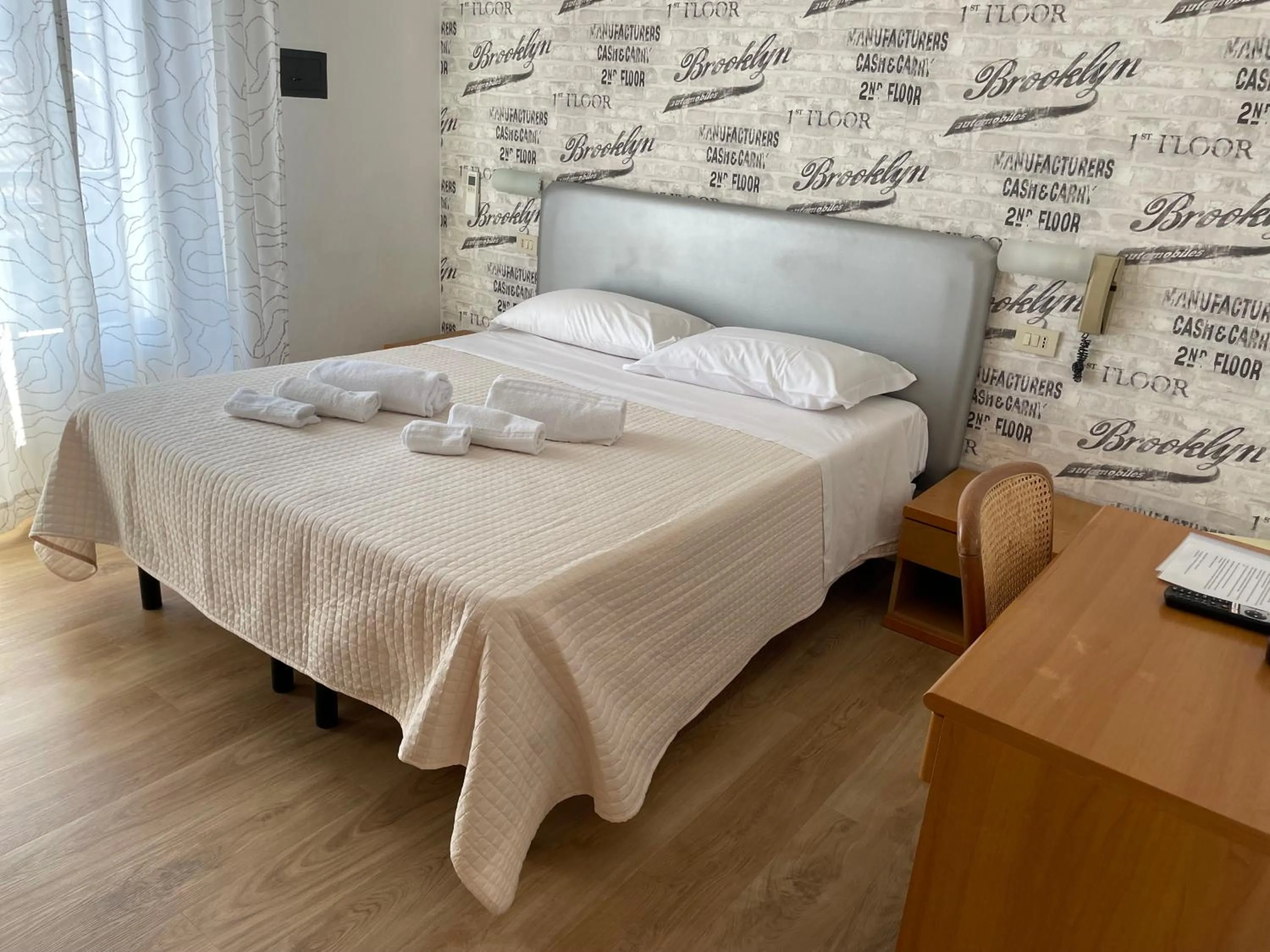 Bed in Hotel Barbiani