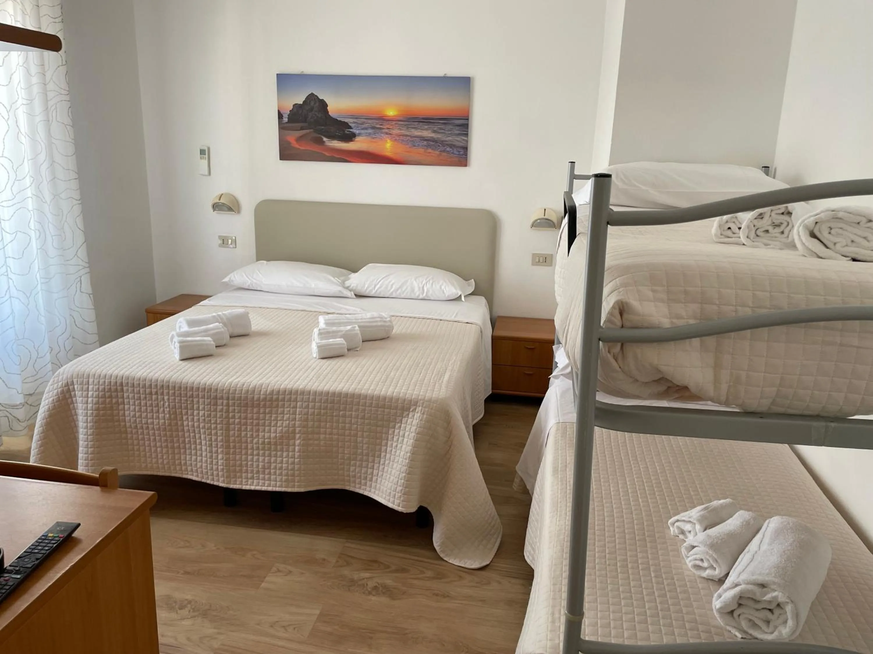 Bed in Hotel Barbiani