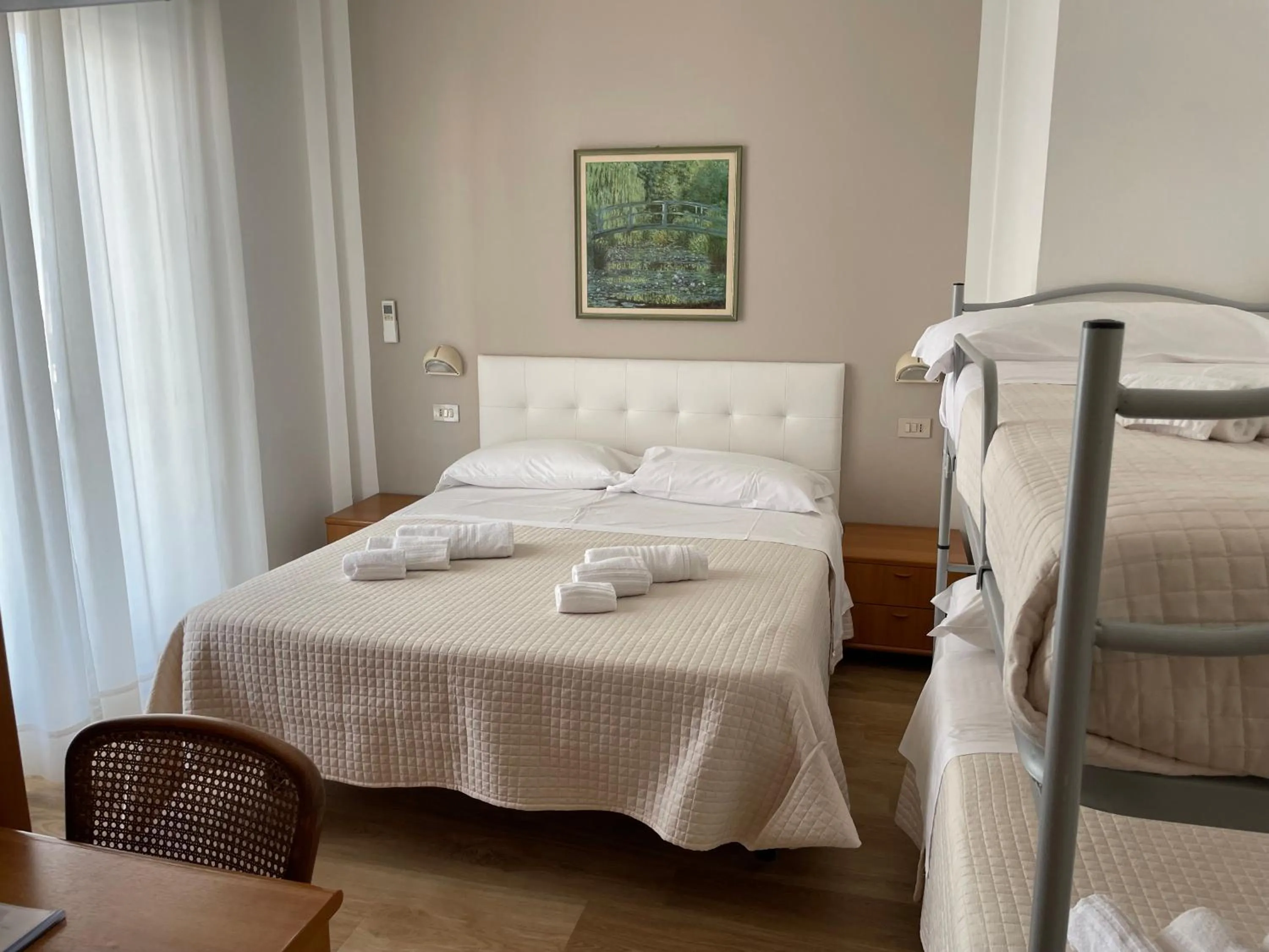 Bed in Hotel Barbiani